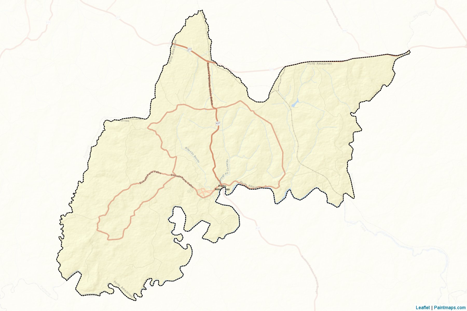 Porto Amazonas (Parana) Map Cropping Samples-2