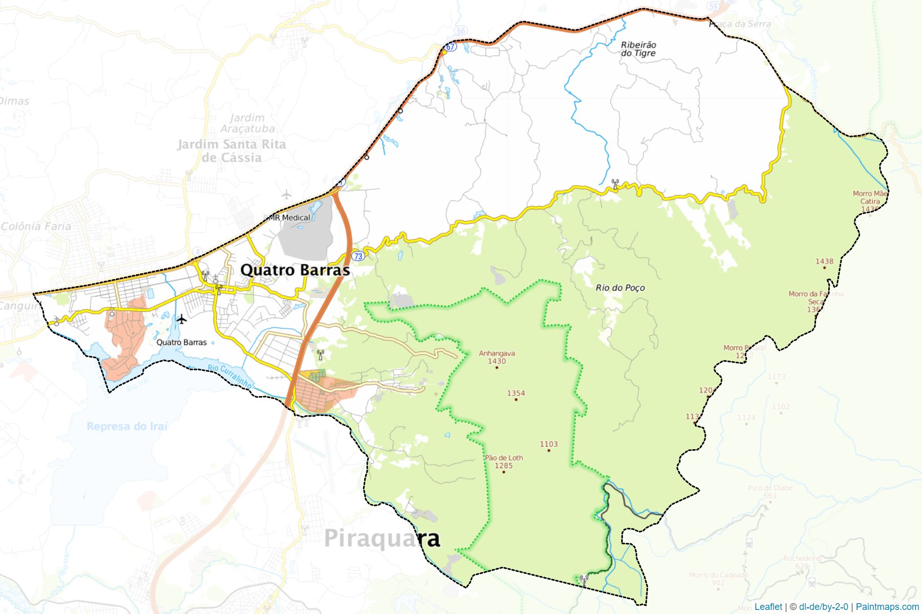 Quatro Barras (Parana) Map Cropping Samples-1