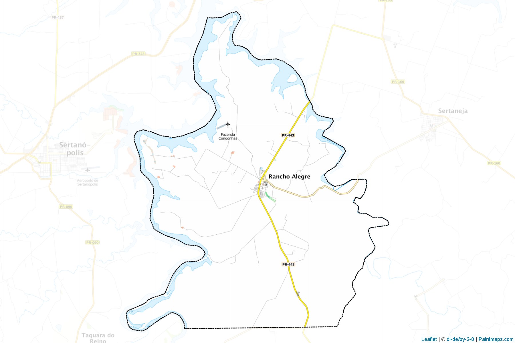 Rancho Alegre (Parana) Map Cropping Samples-1