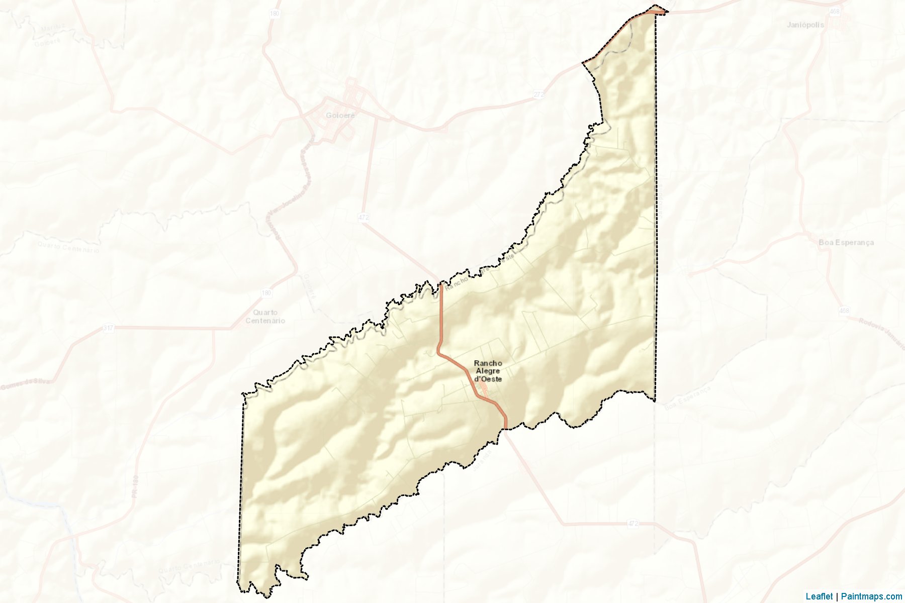 Rancho Alegre D'Oeste (Parana) Map Cropping Samples-2