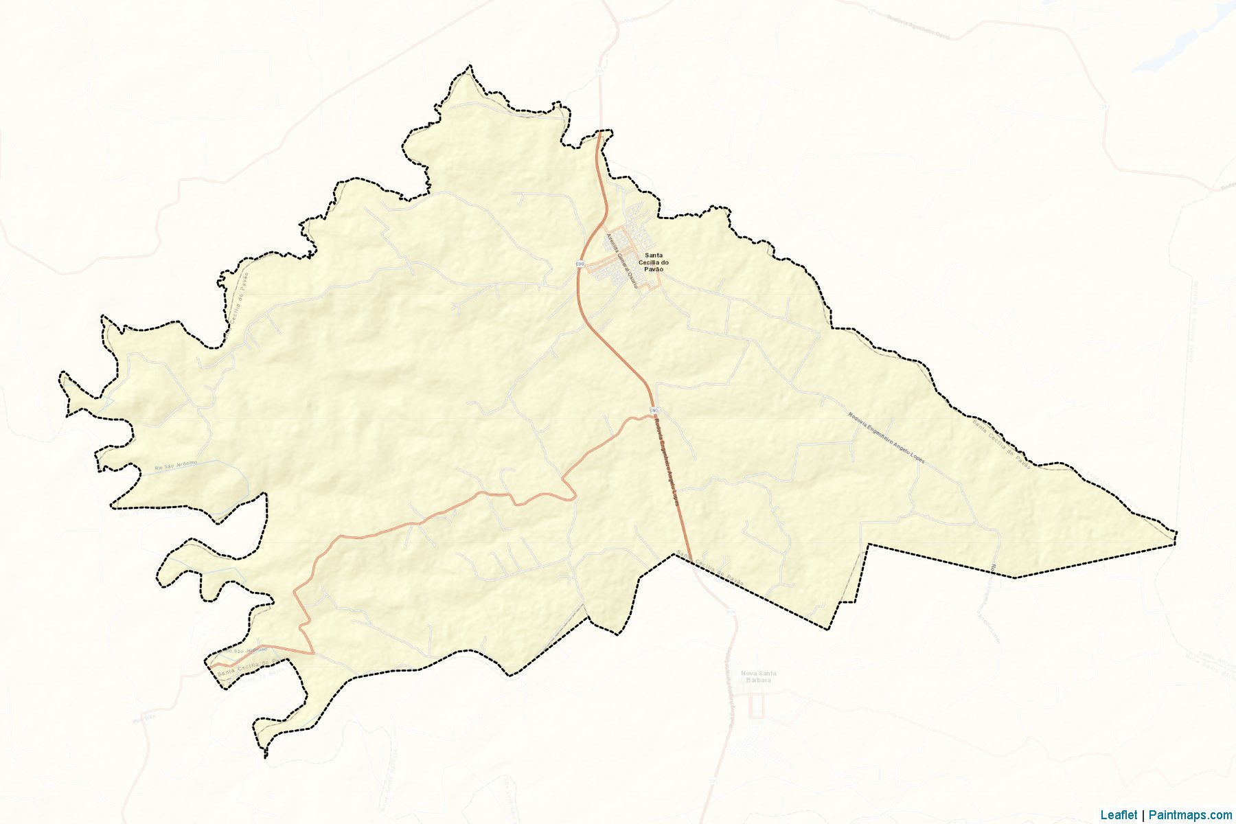 Santa Cecilia do Pavao (Parana) Map Cropping Samples-2