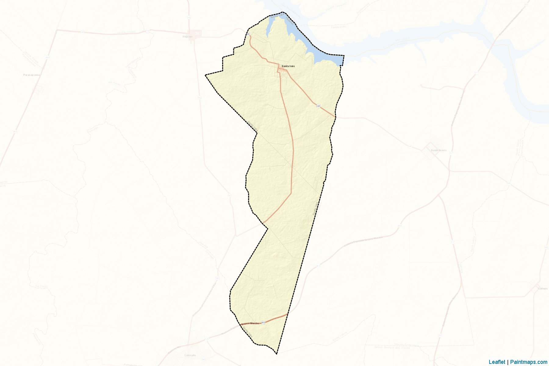 Santa Ines (Parana) Map Cropping Samples-2