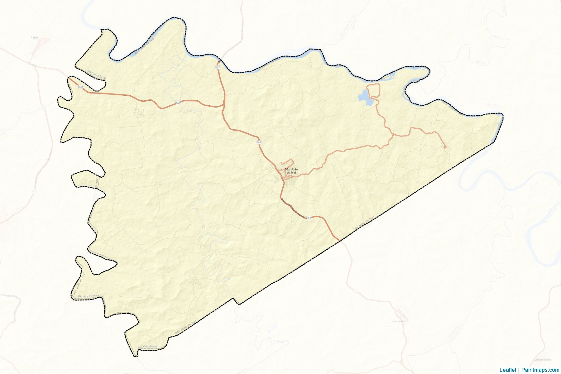 Muestras de recorte de mapas Sao Joao do Ivai (Parana)-2