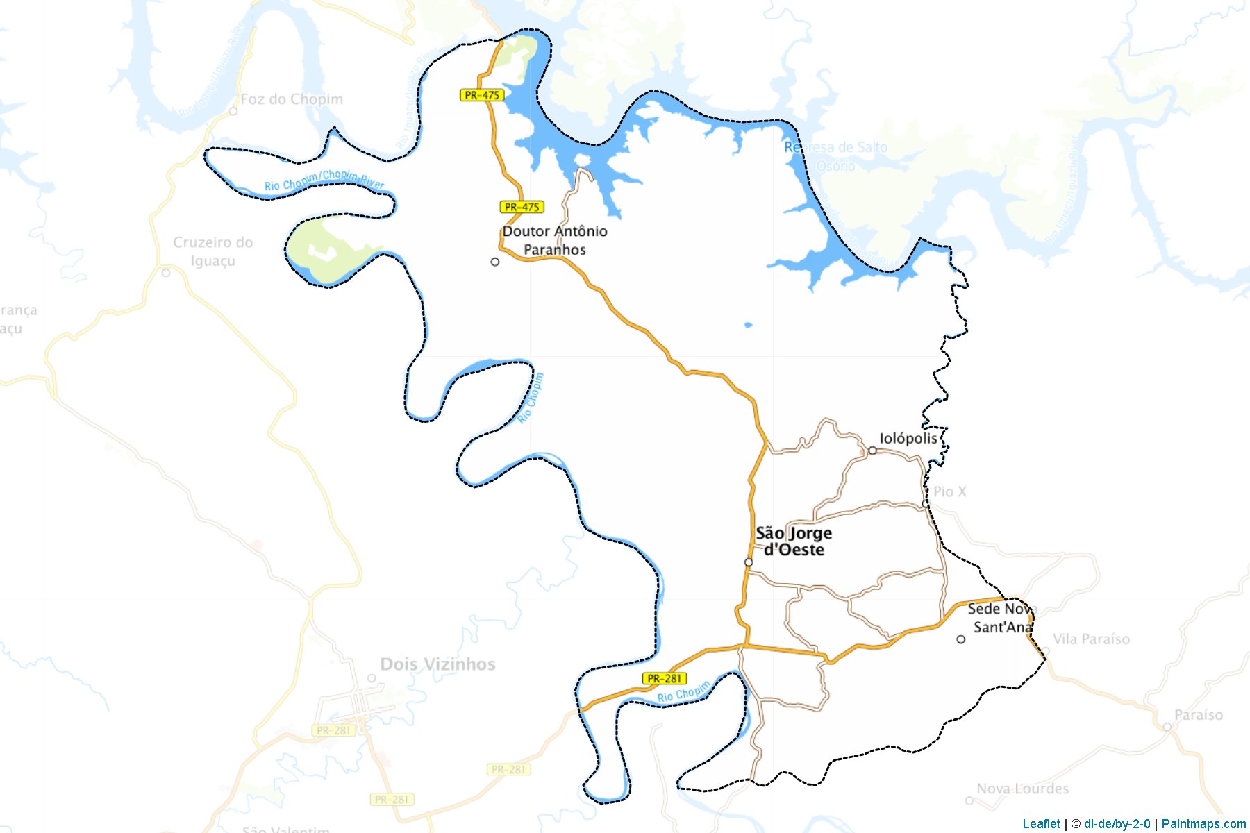 Sao Jorge d'Oeste (Parana) Map Cropping Samples-1