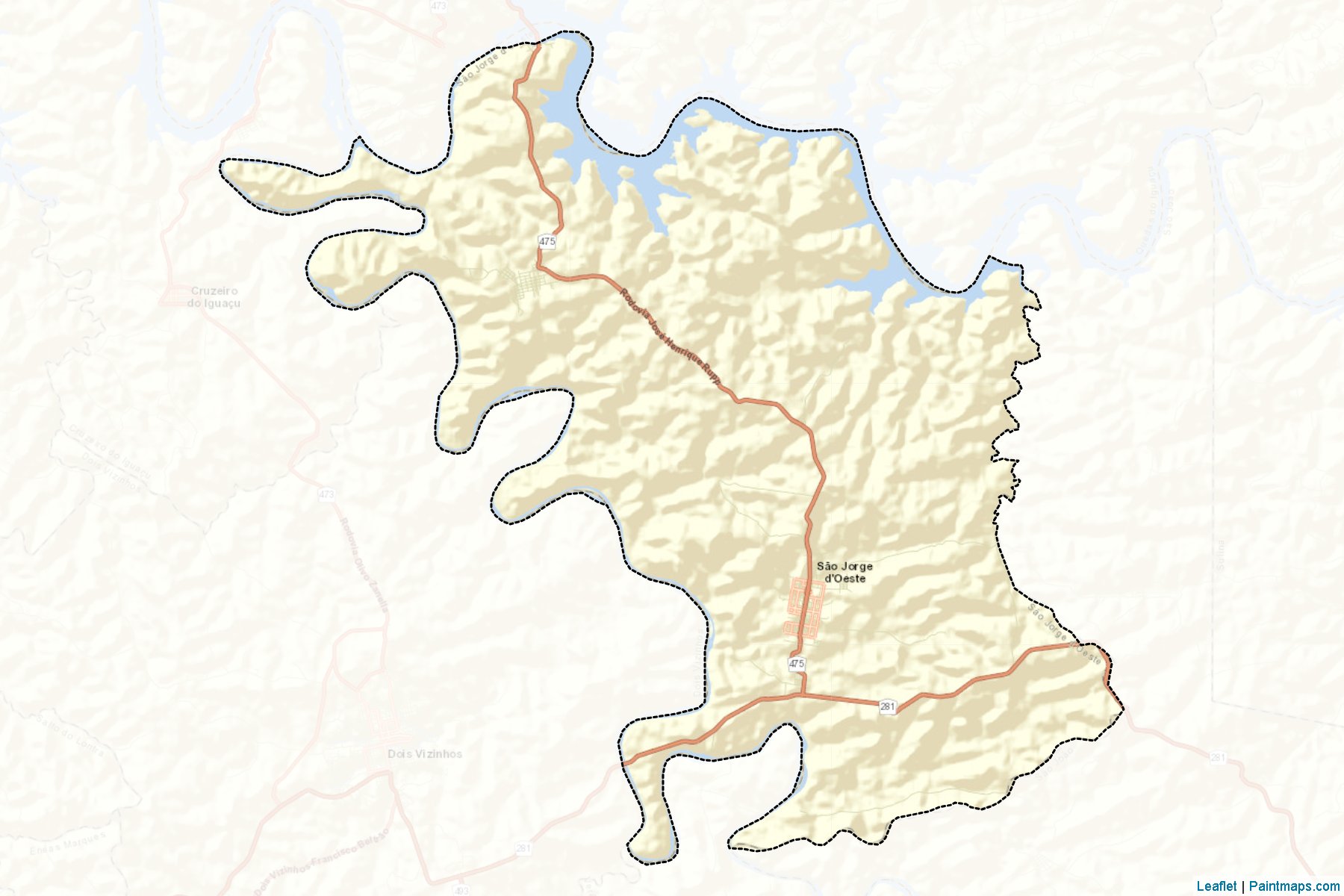 Sao Jorge d'Oeste (Parana) Map Cropping Samples-2