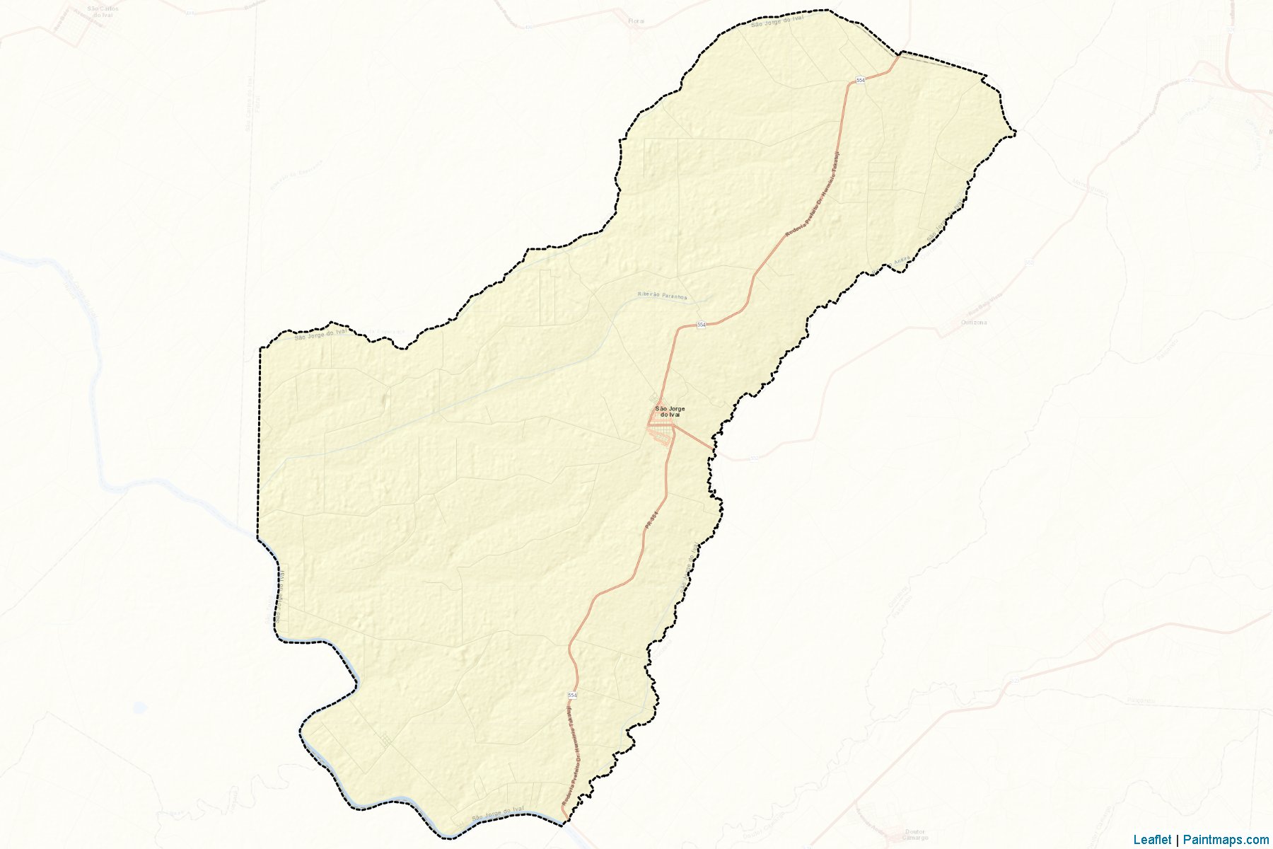 Muestras de recorte de mapas Sao Jorge do Ivai (Parana)-2