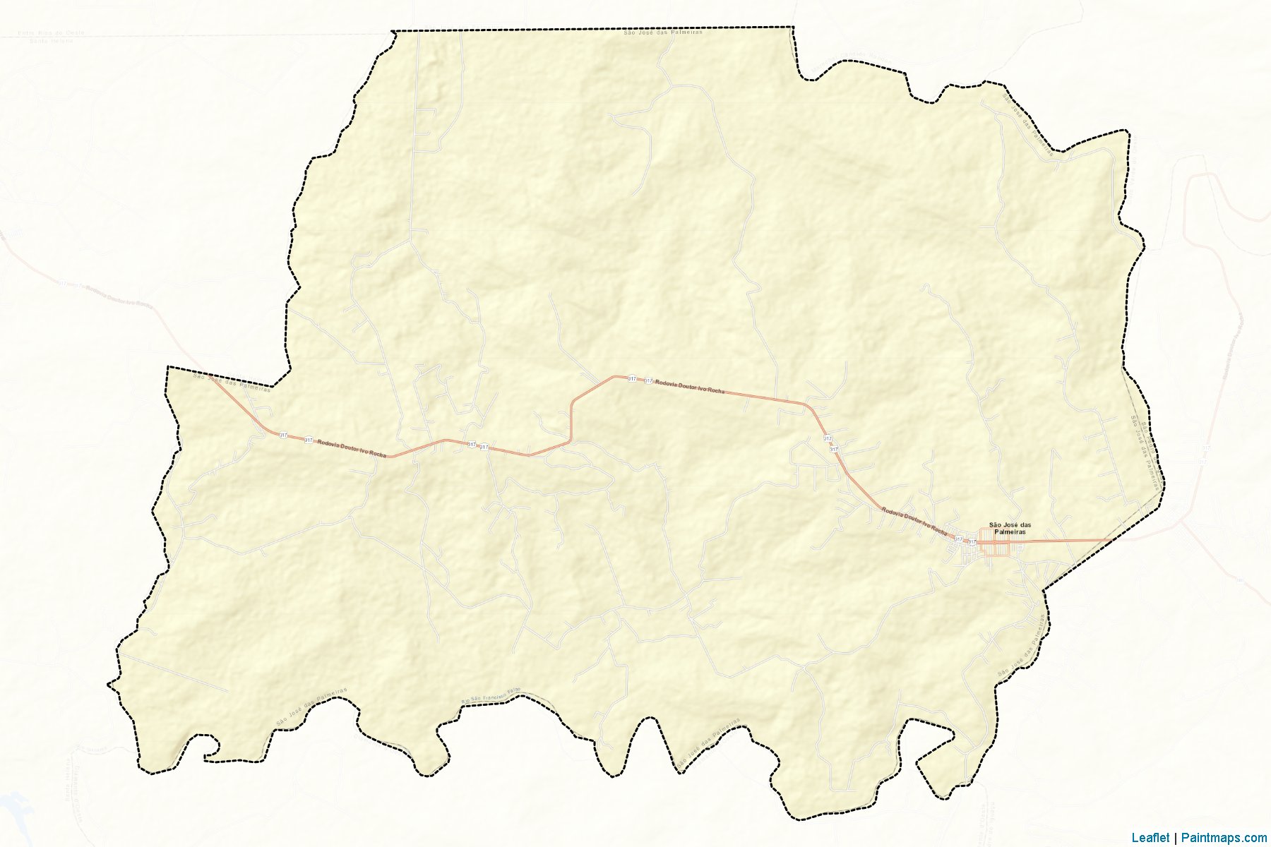Sao Jose das Palmeiras (Parana) Map Cropping Samples-2