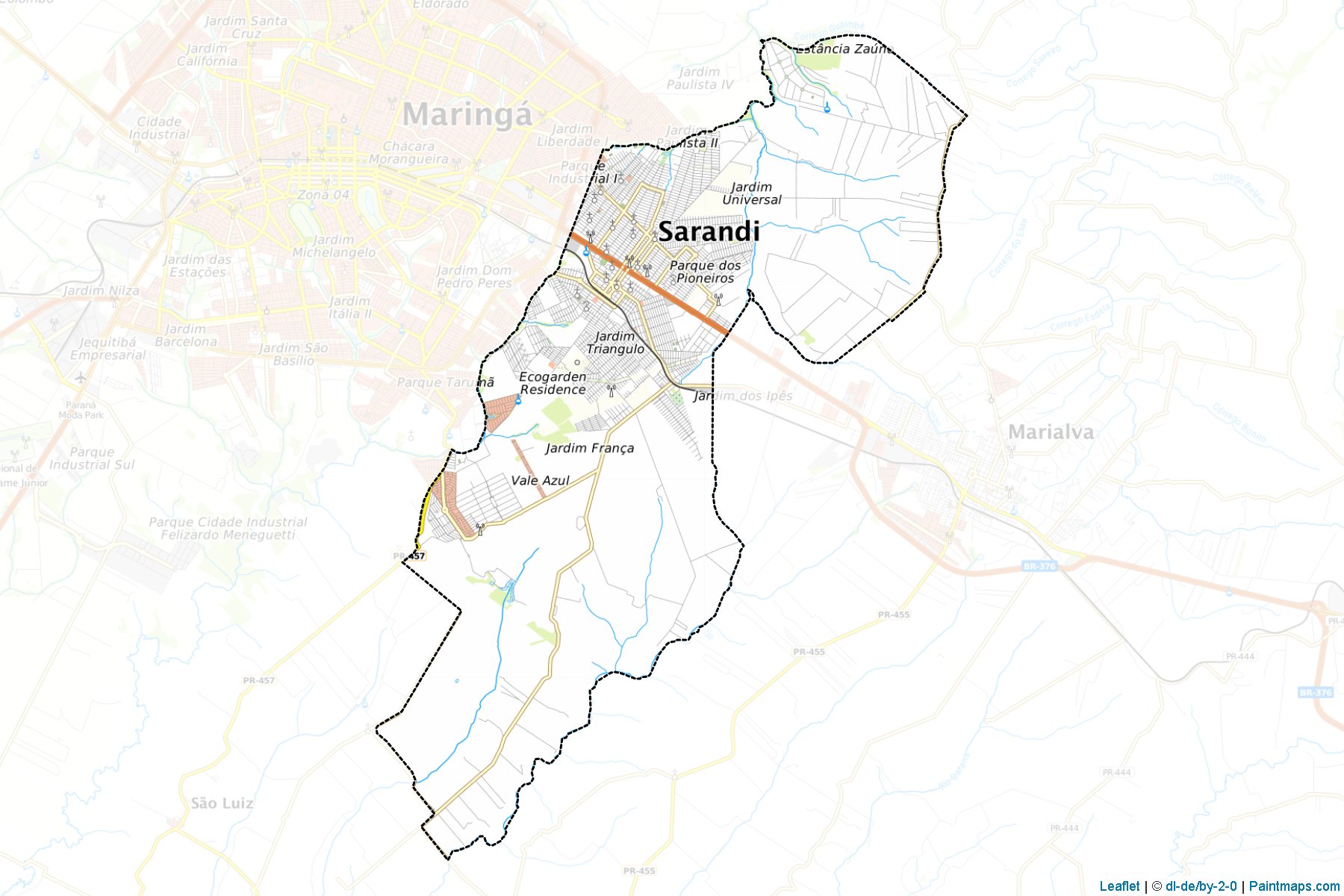 Muestras de recorte de mapas Sarandi (Parana)-1