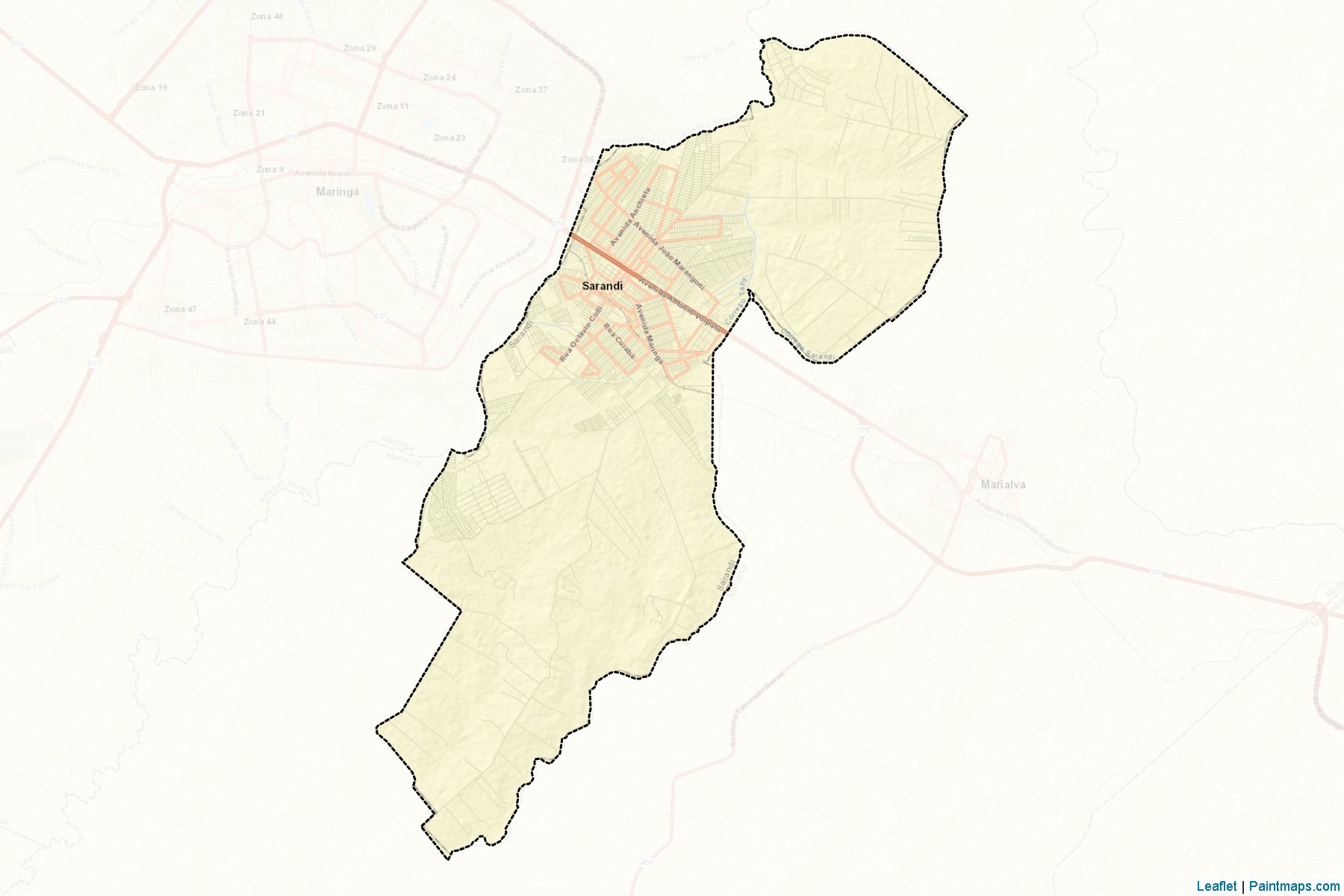 Muestras de recorte de mapas Sarandi (Parana)-2