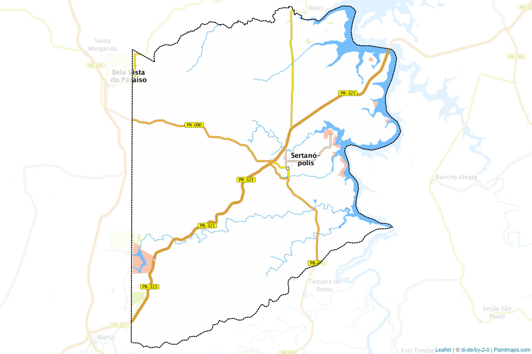 Sertanopolis (Parana) Map Cropping Samples-1