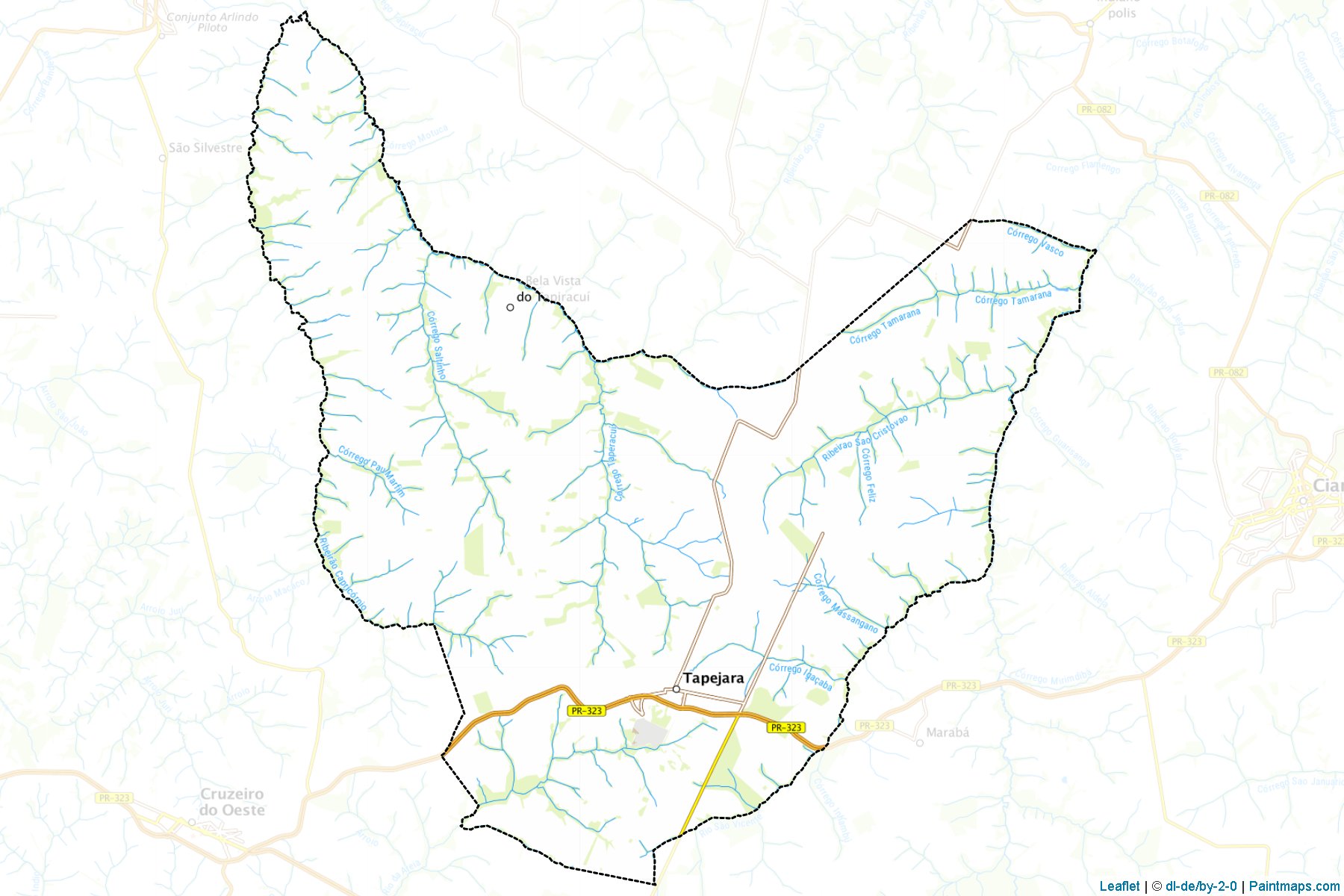 Tapejara (Parana) Map Cropping Samples-1