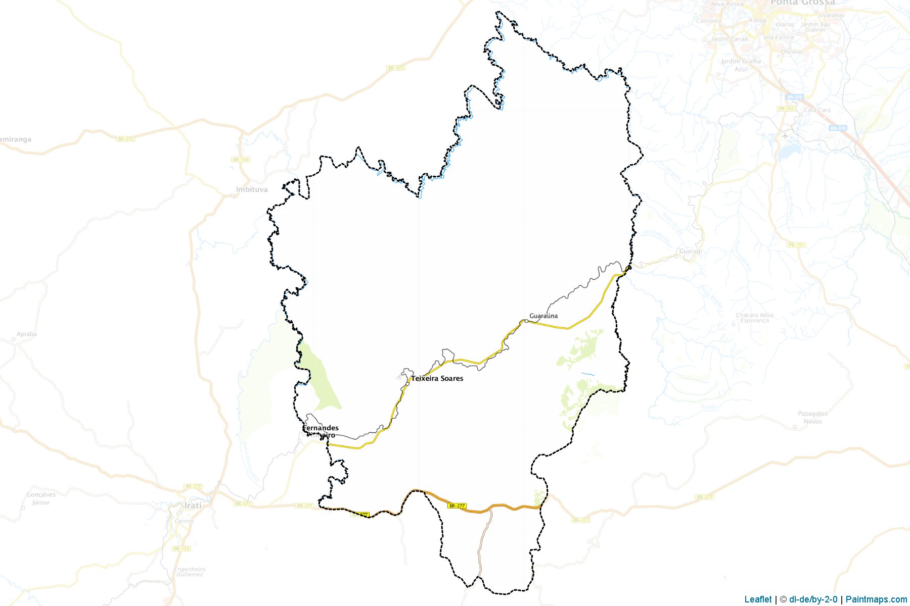 Teixeira Soares (Parana) Map Cropping Samples-1