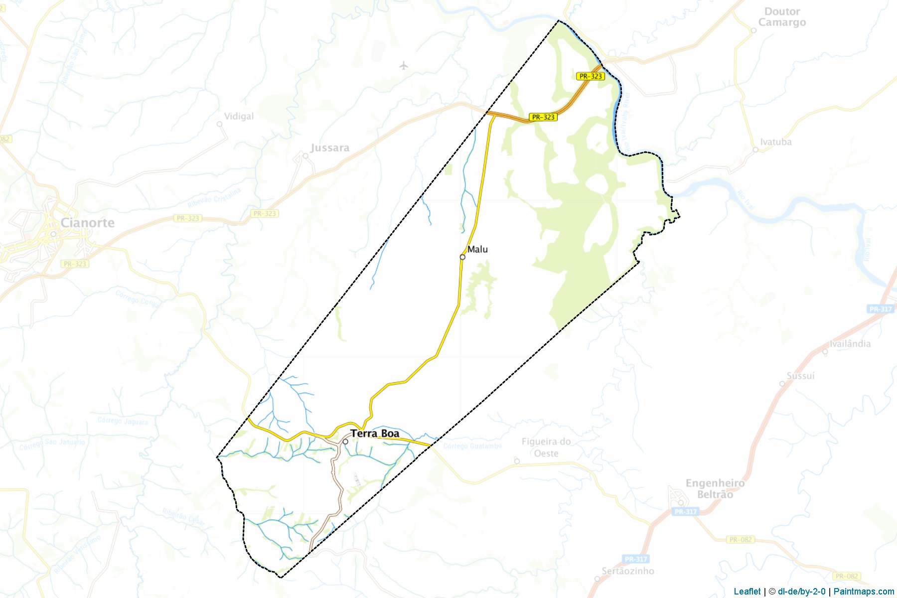 Terra Boa (Parana) Map Cropping Samples-1