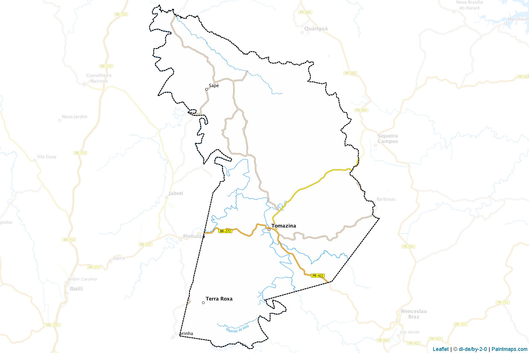 Muestras de recorte de mapas Tomazina (Parana)-1