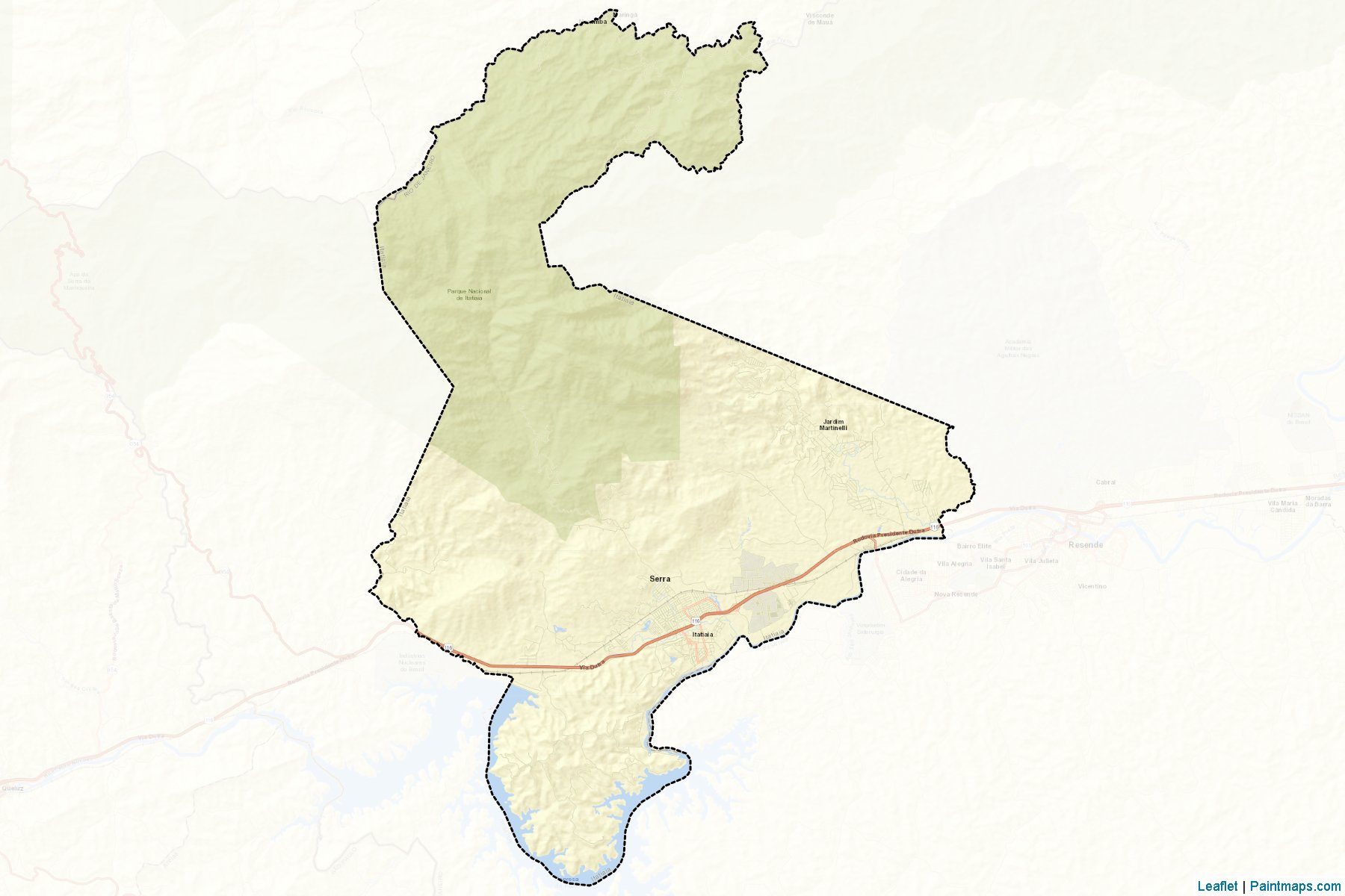 Muestras de recorte de mapas Itatiaia (Rio De Janeiro)-2