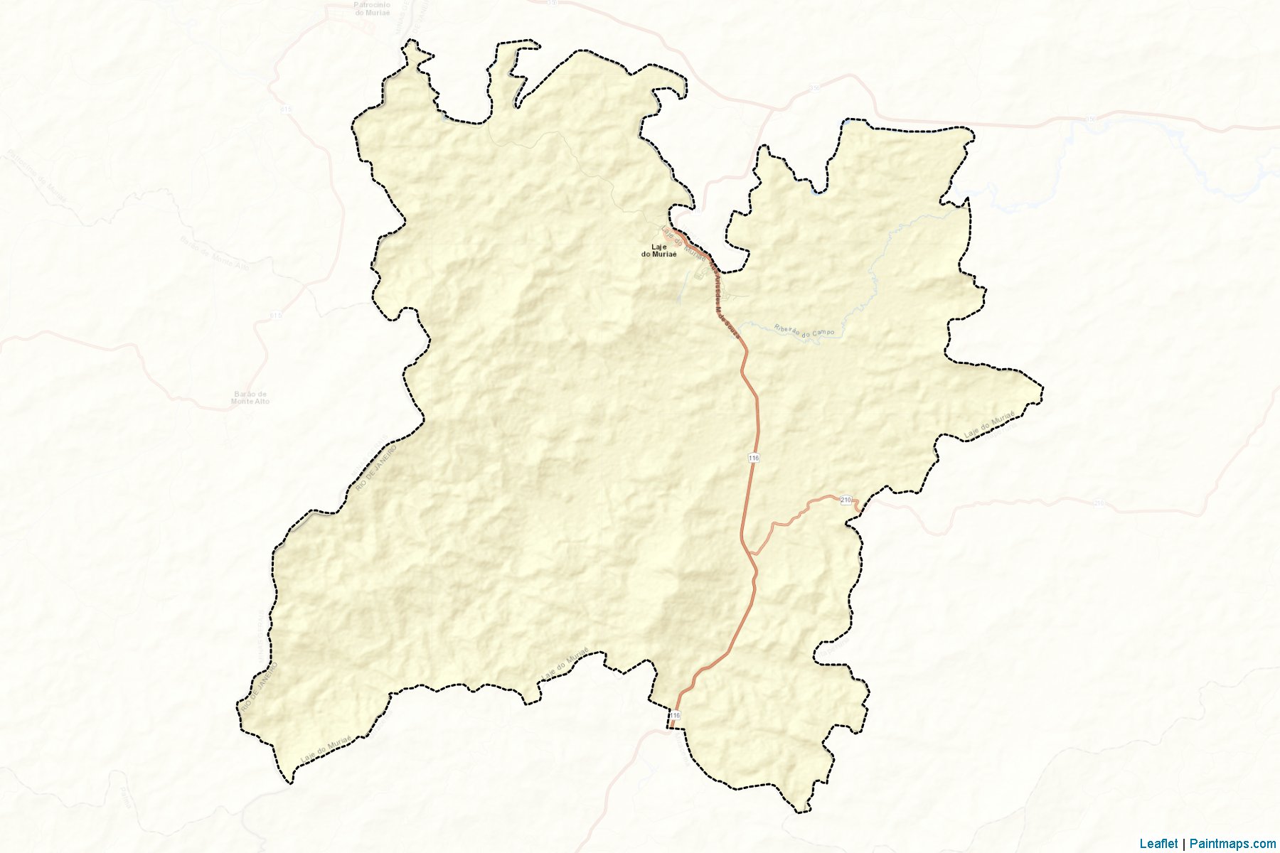 Muestras de recorte de mapas Laje do Muriae (Rio De Janeiro)-2