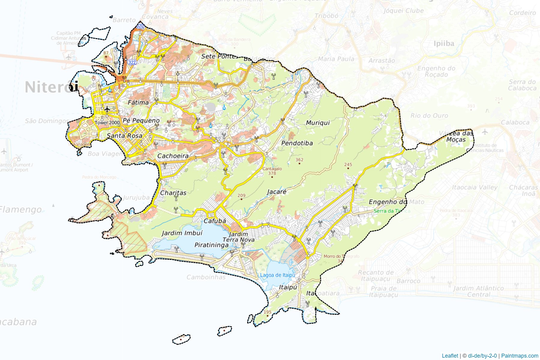 Niteroi (Rio de Janeiro) Haritası Örnekleri-1