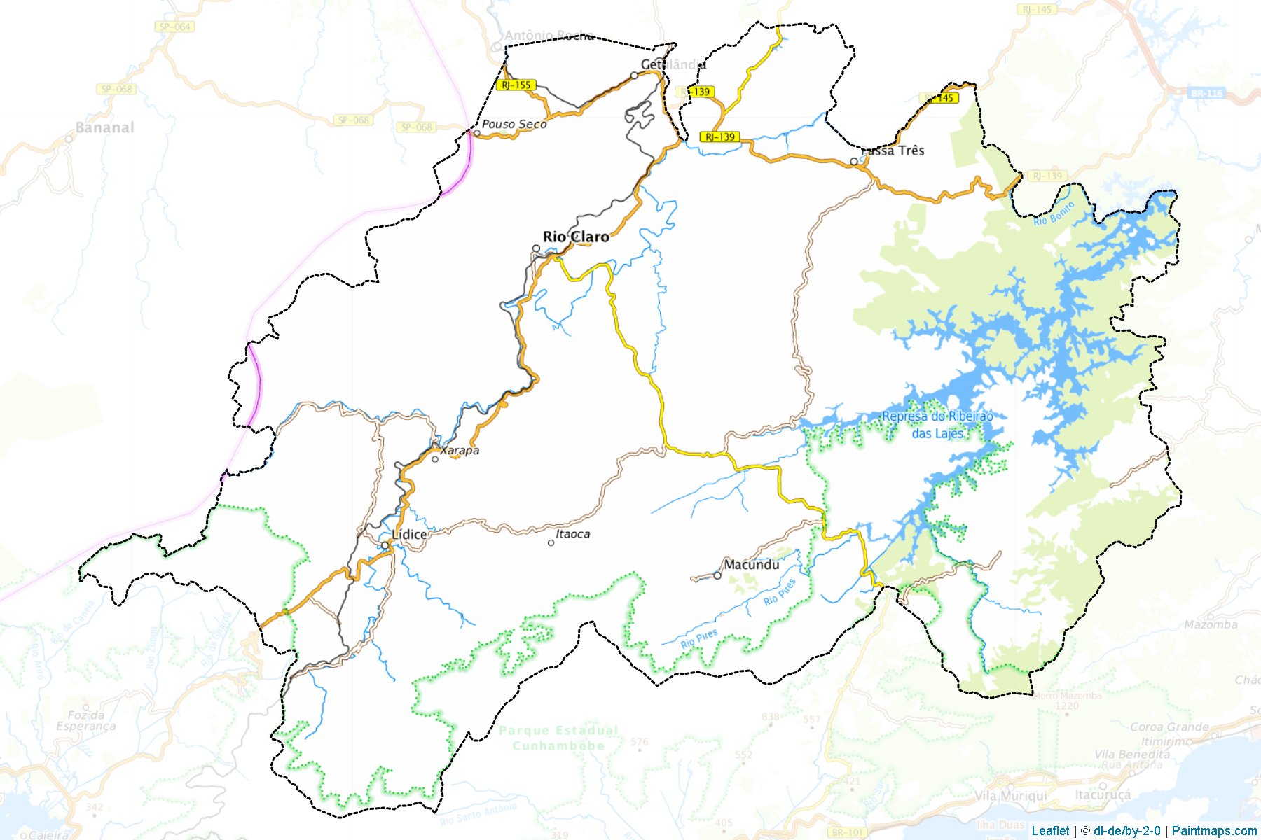 Rio Claro (Rio De Janeiro) Map Cropping Samples-1