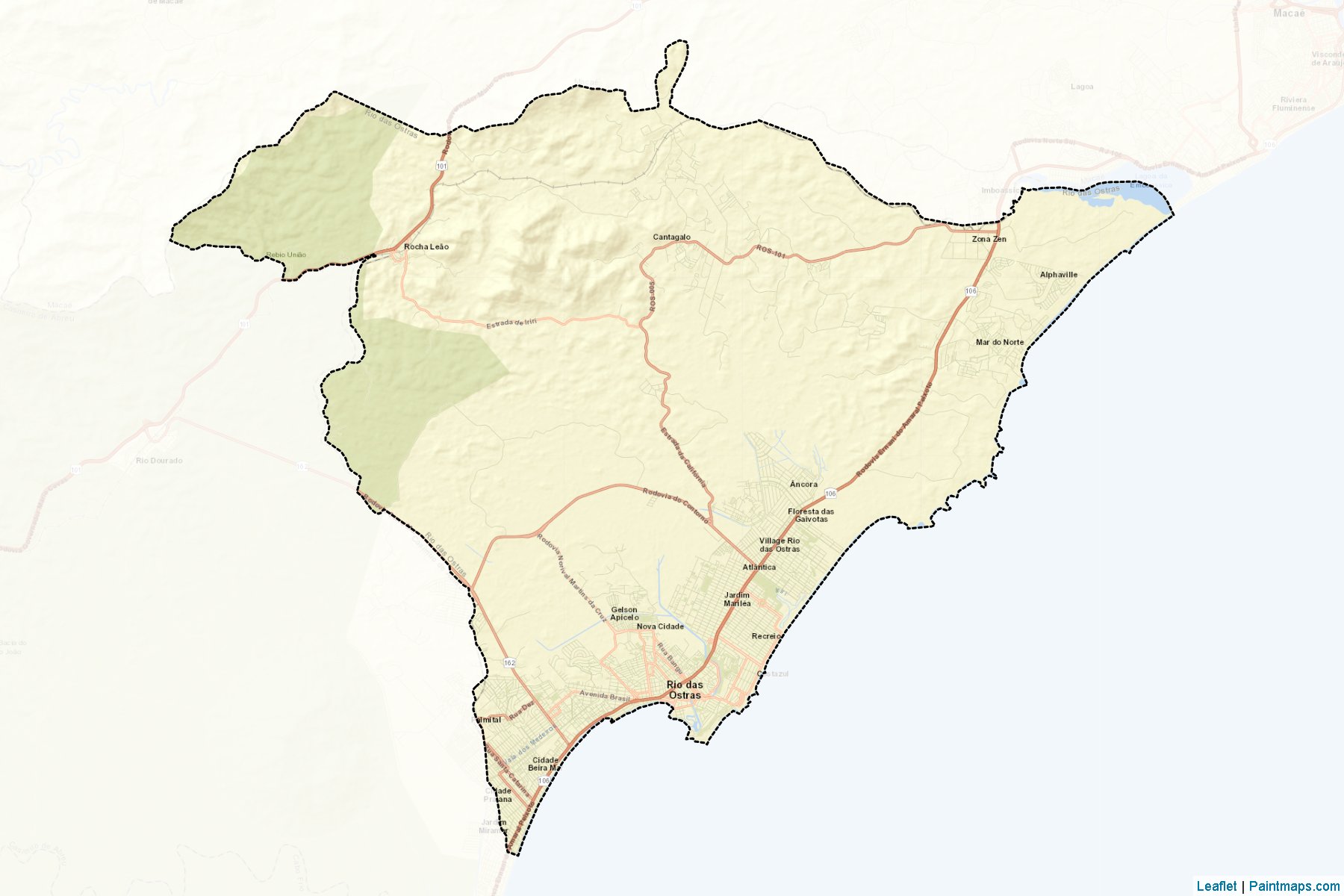 Rio das Ostras (Rio De Janeiro) Map Cropping Samples-2