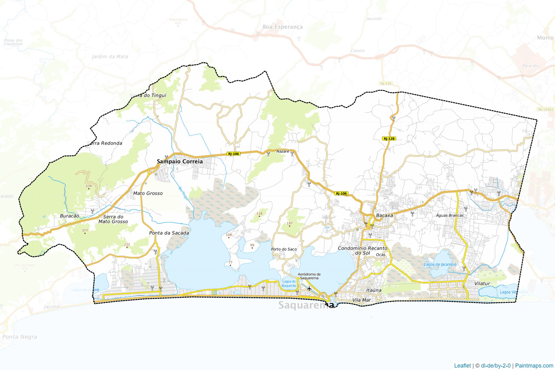 Saquarema (Rio De Janeiro) Map Cropping Samples-1