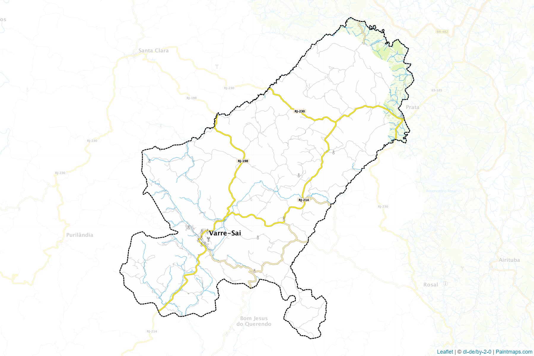 Muestras de recorte de mapas Varre-Sai (Rio De Janeiro)-1