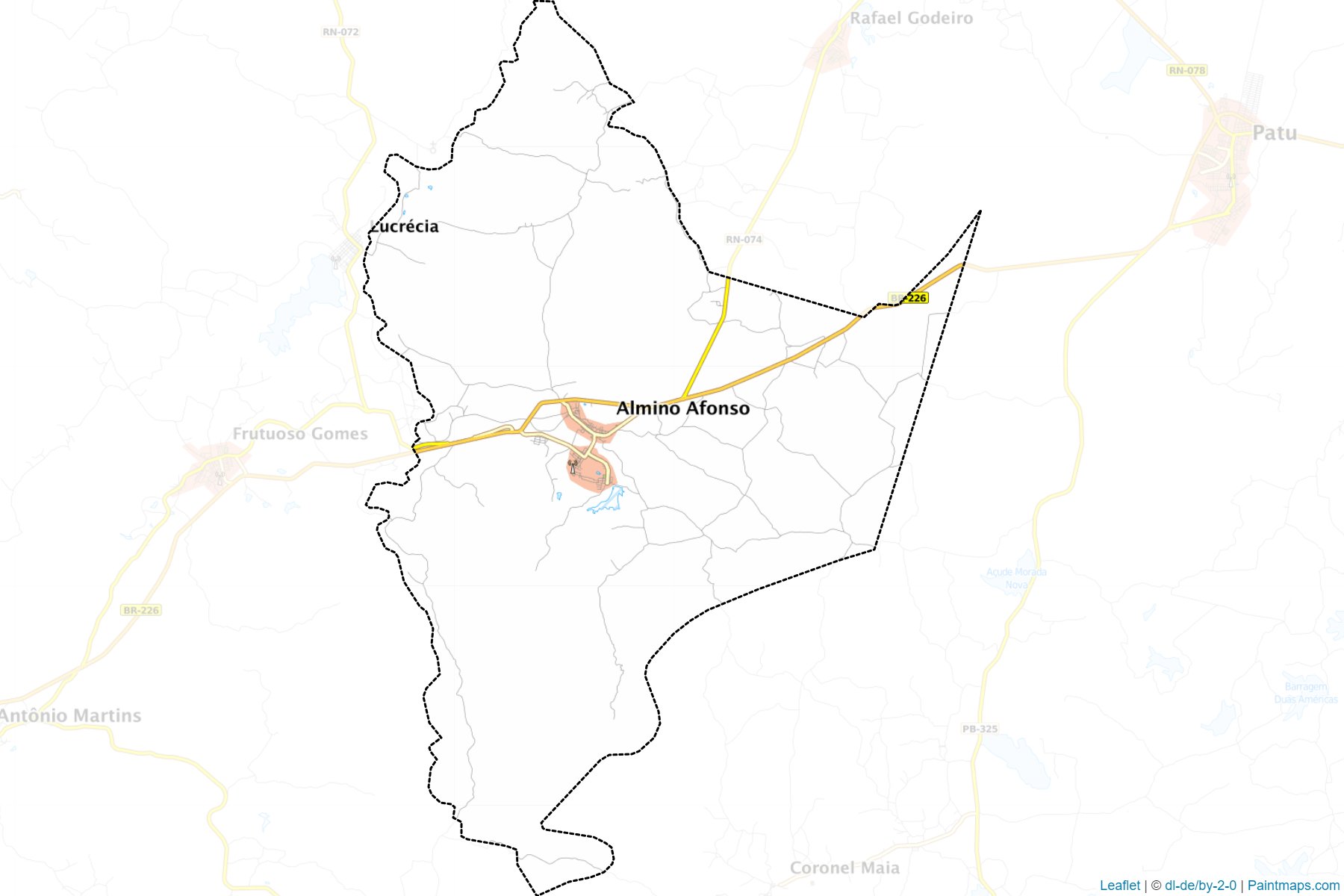 Almino Afonso (Rio Grande Do Norte) Map Cropping Samples-1