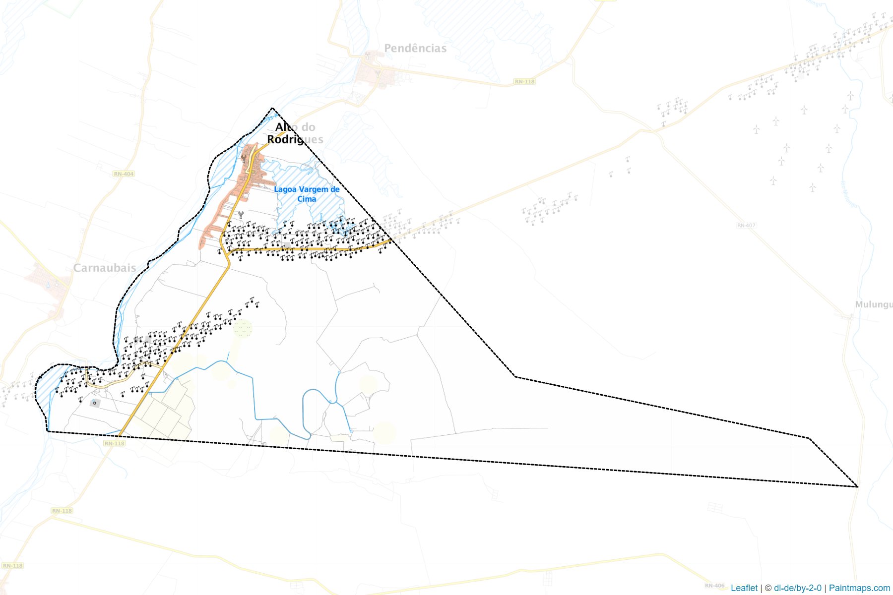 Muestras de recorte de mapas Alto do Rodrigues (Rio Grande Do Norte)-1