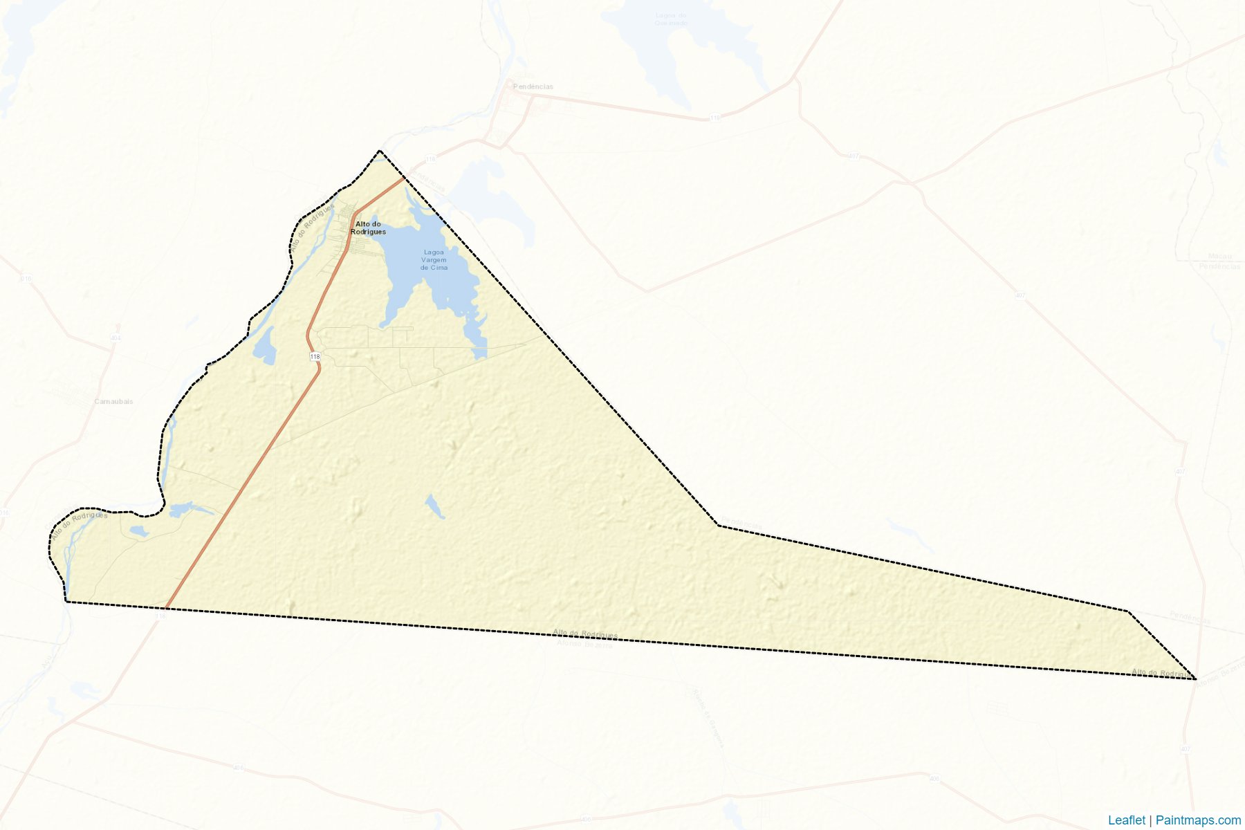 Muestras de recorte de mapas Alto do Rodrigues (Rio Grande Do Norte)-2