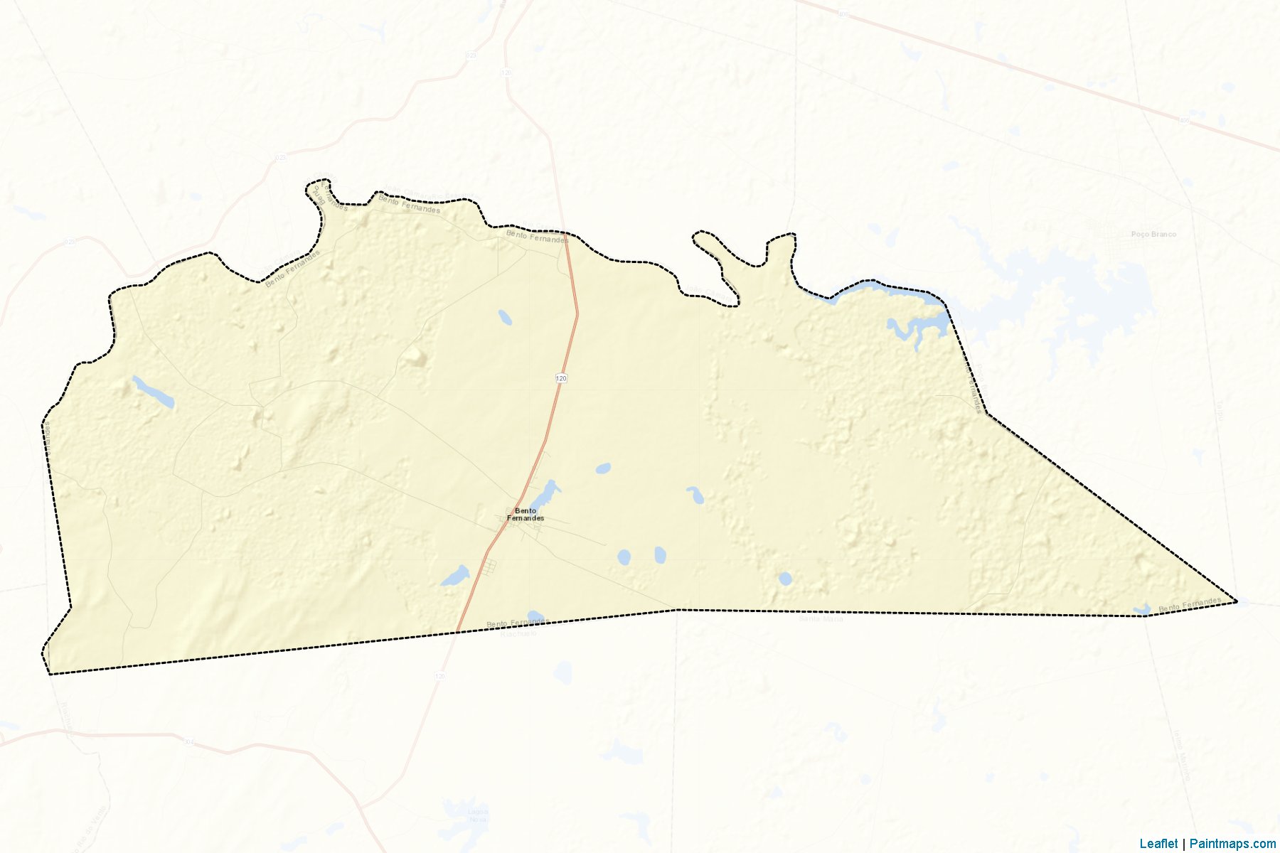 Bento Fernandes (Rio Grande Do Norte) Map Cropping Samples-2