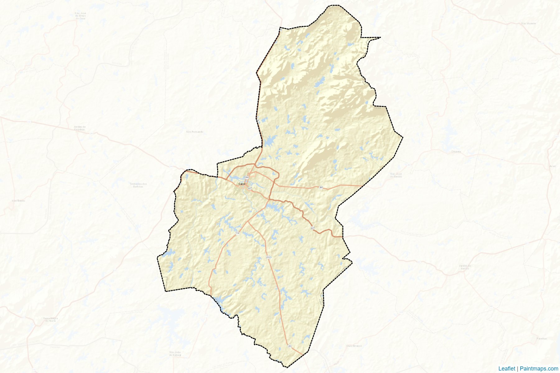 Caico (Rio Grande Do Norte) Map Cropping Samples-2