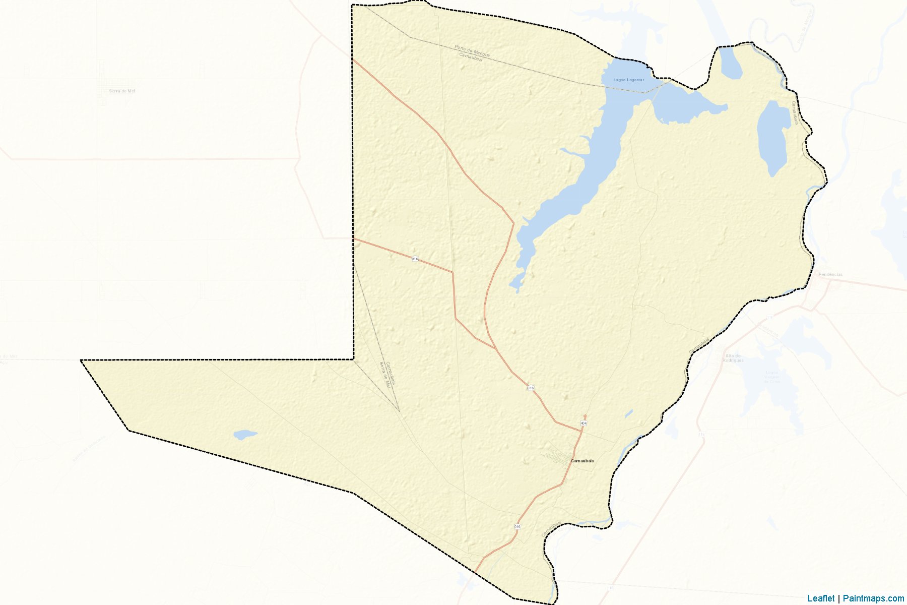 Muestras de recorte de mapas Carnaubais (Rio Grande Do Norte)-2