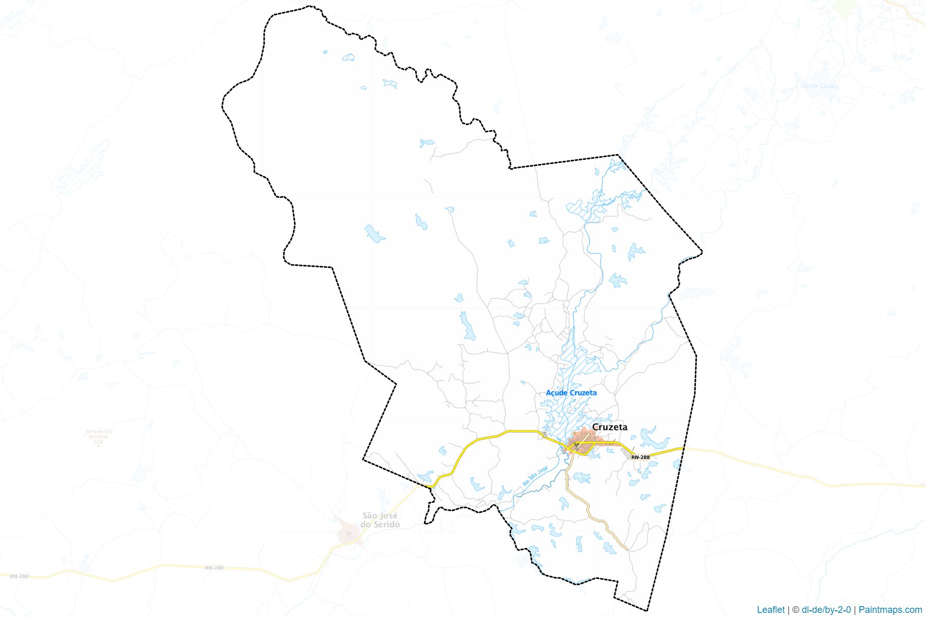 Muestras de recorte de mapas Cruzeta (Rio Grande Do Norte)-1