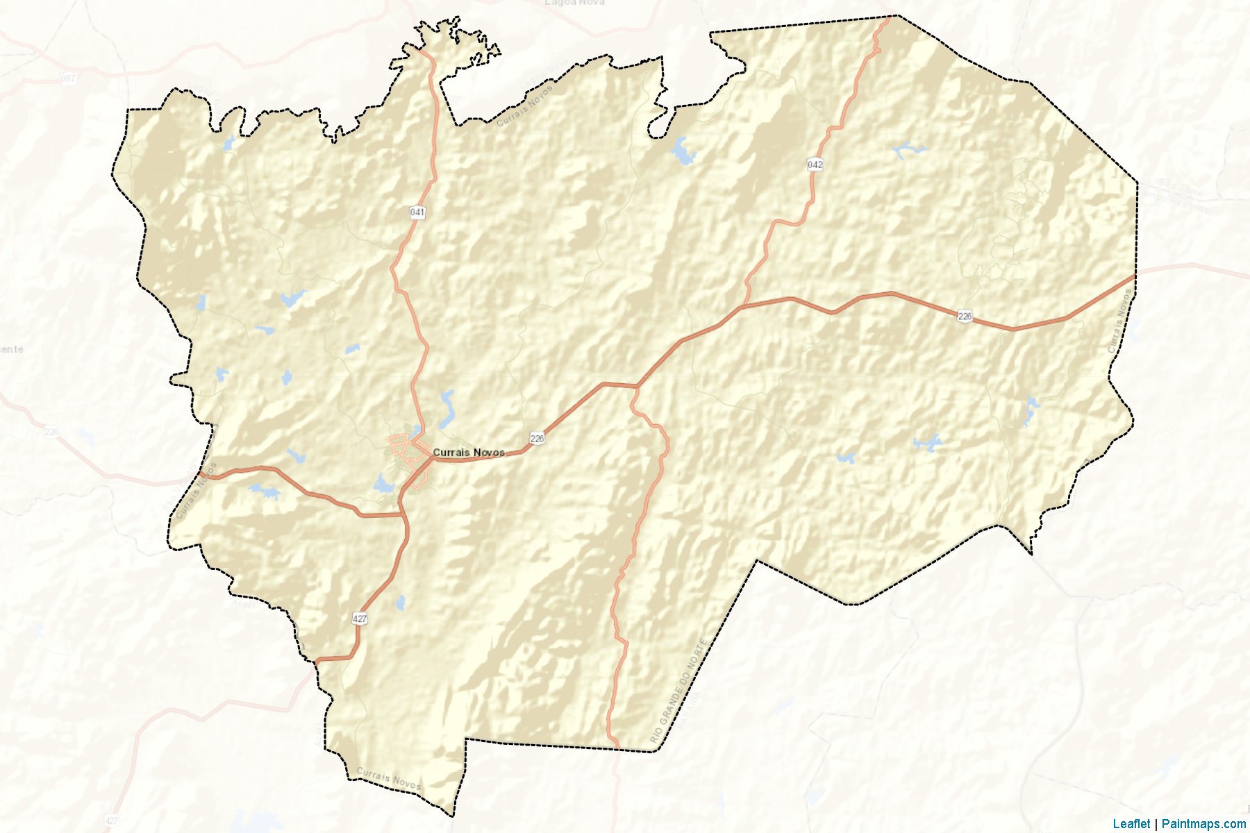 Currais Novos (Rio Grande Do Norte) Map Cropping Samples-2