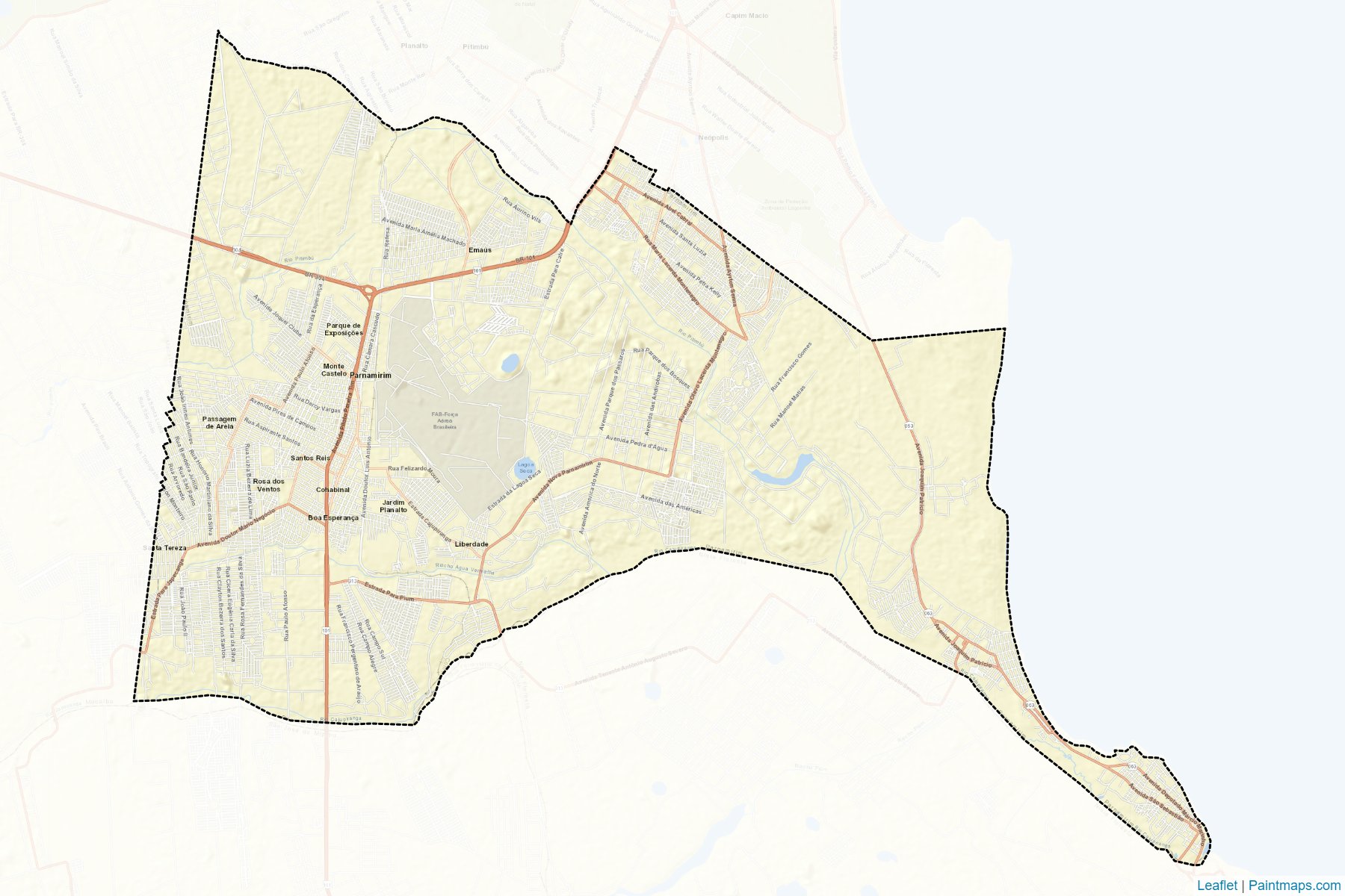 Parnamirim (Rio Grande Do Norte) Map Cropping Samples-2