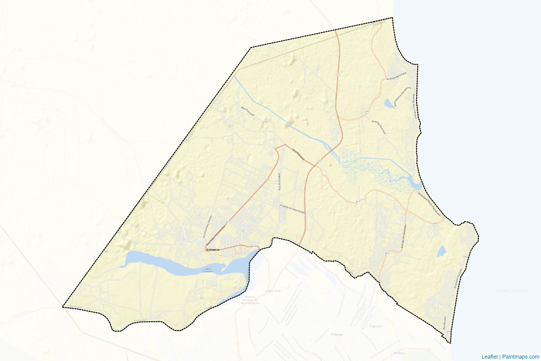 Extremoz (Rio Grande Do Norte) Map Cropping Samples-2