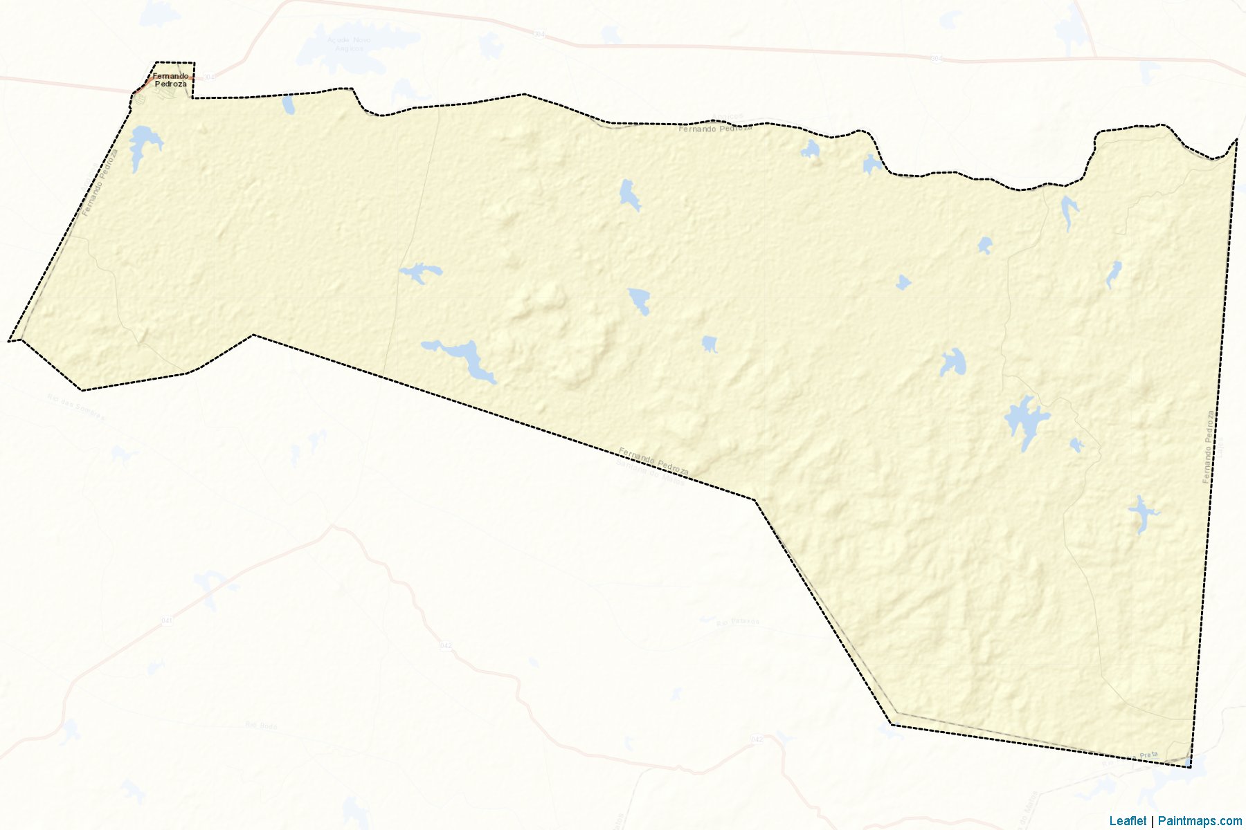 Fernando Pedroza (Rio Grande Do Norte) Map Cropping Samples-2