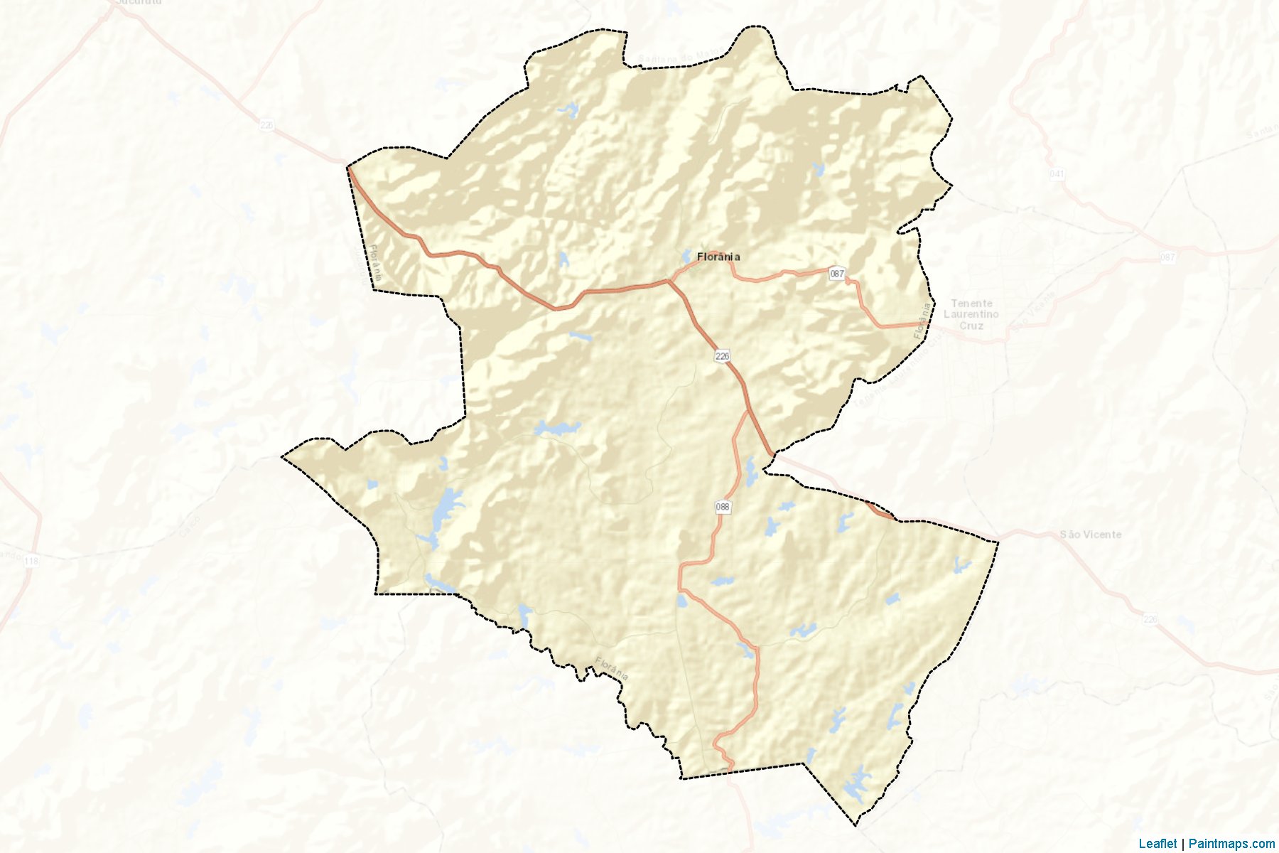 Florania (Rio Grande Do Norte) Map Cropping Samples-2