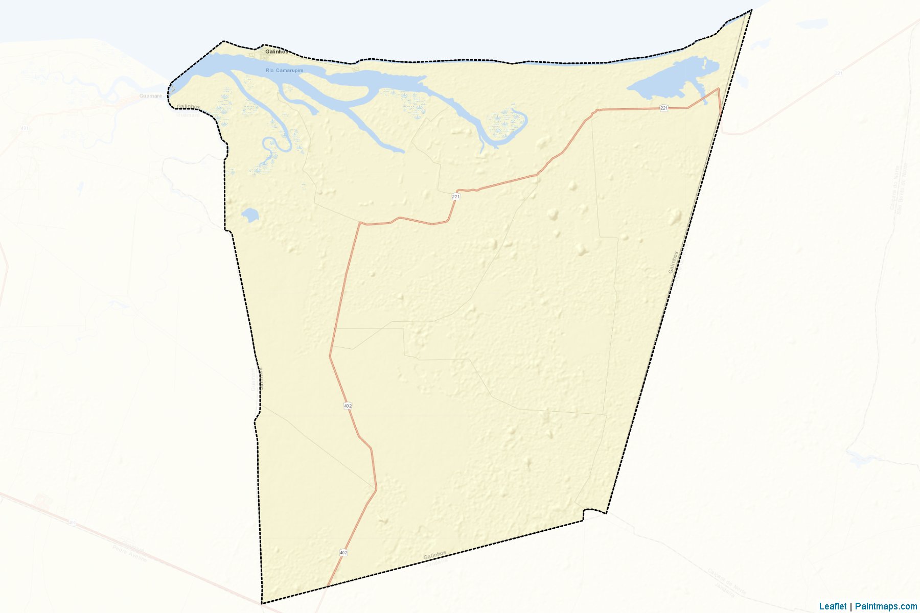 Galinhos (Rio Grande Do Norte) Map Cropping Samples-2