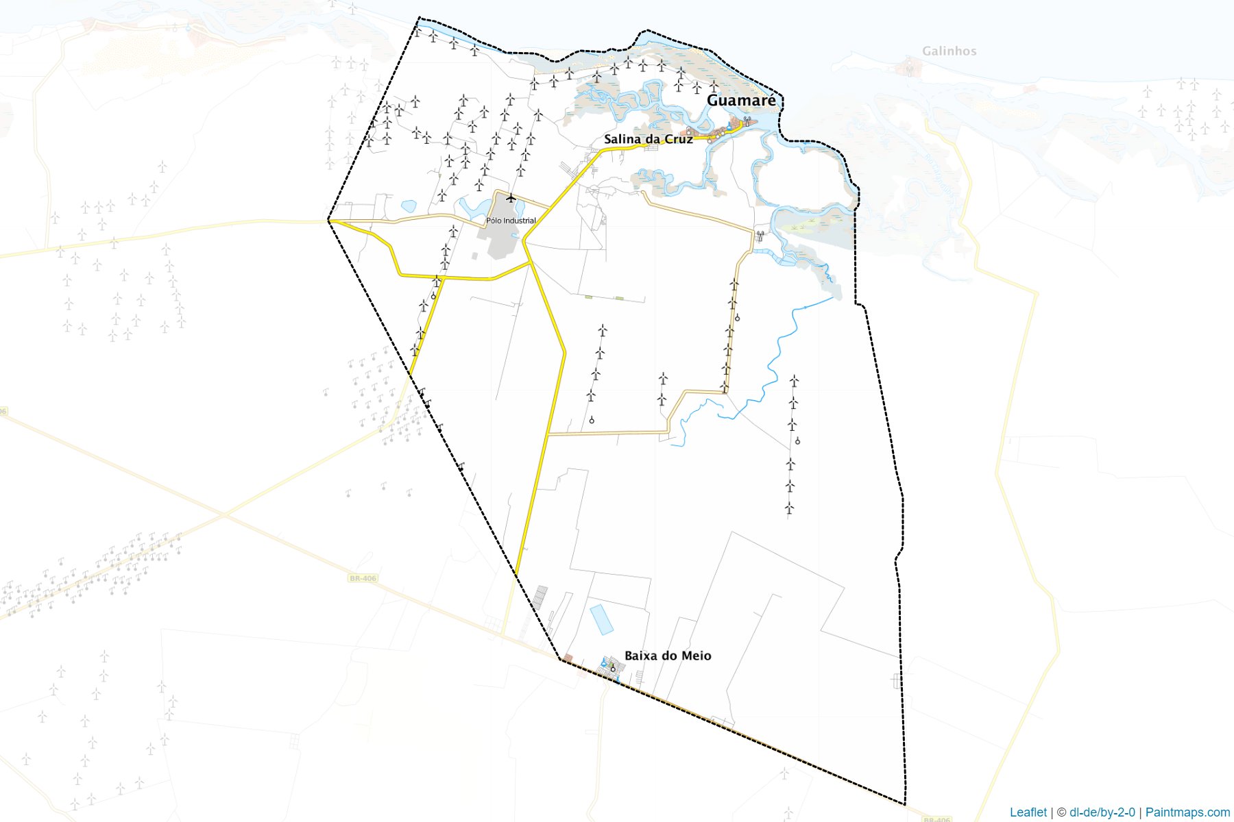 Guamare (Rio Grande Do Norte) Map Cropping Samples-1