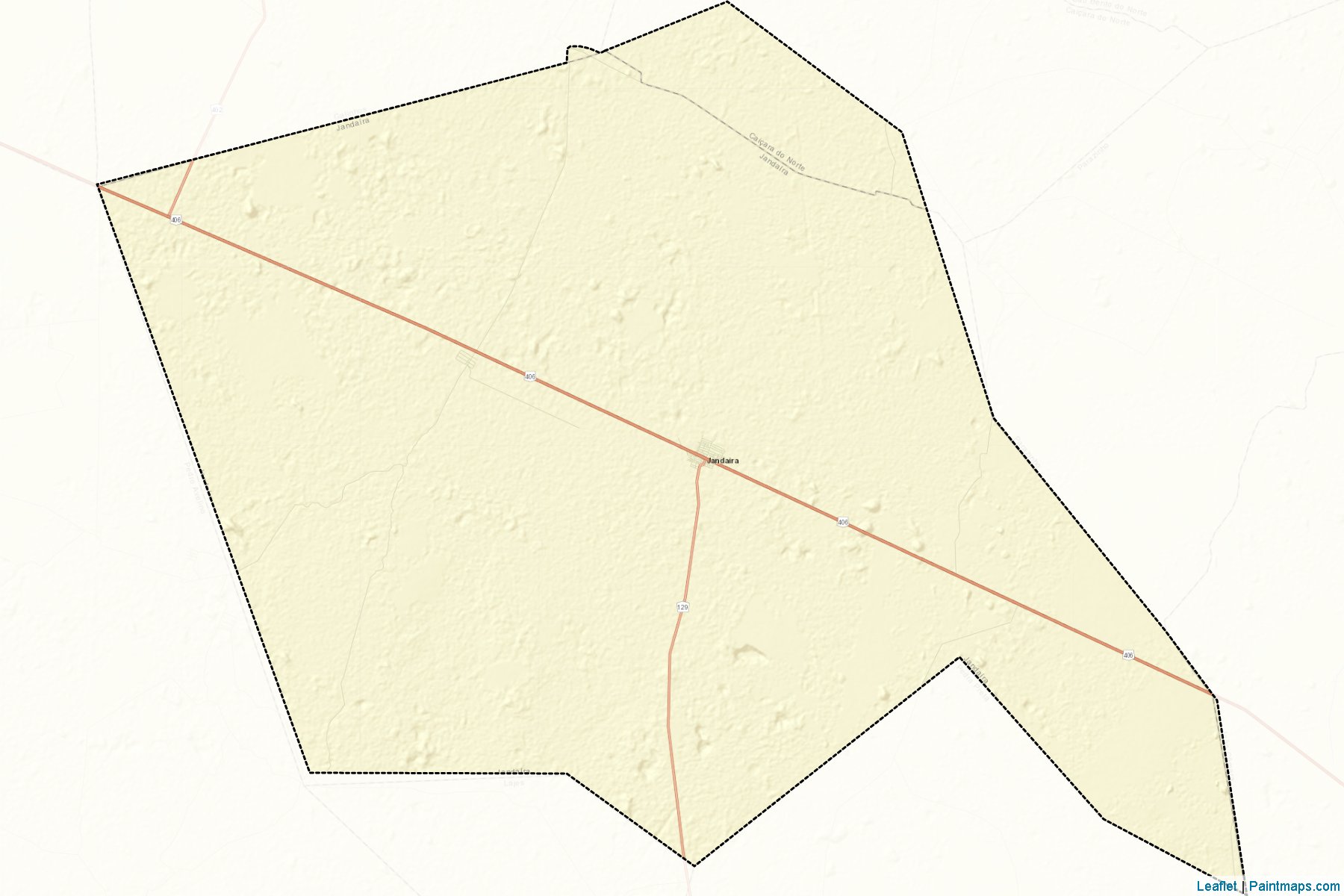 Jandaira (Rio Grande Do Norte) Map Cropping Samples-2