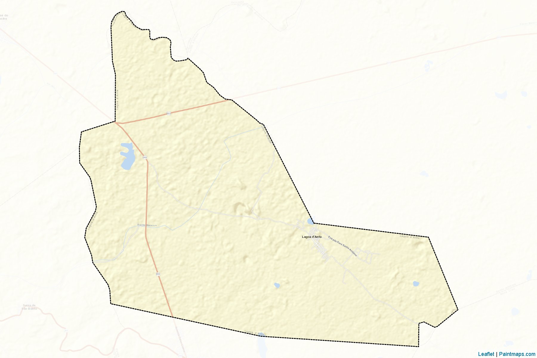 Lagoa d'Anta (Rio Grande Do Norte) Map Cropping Samples-2