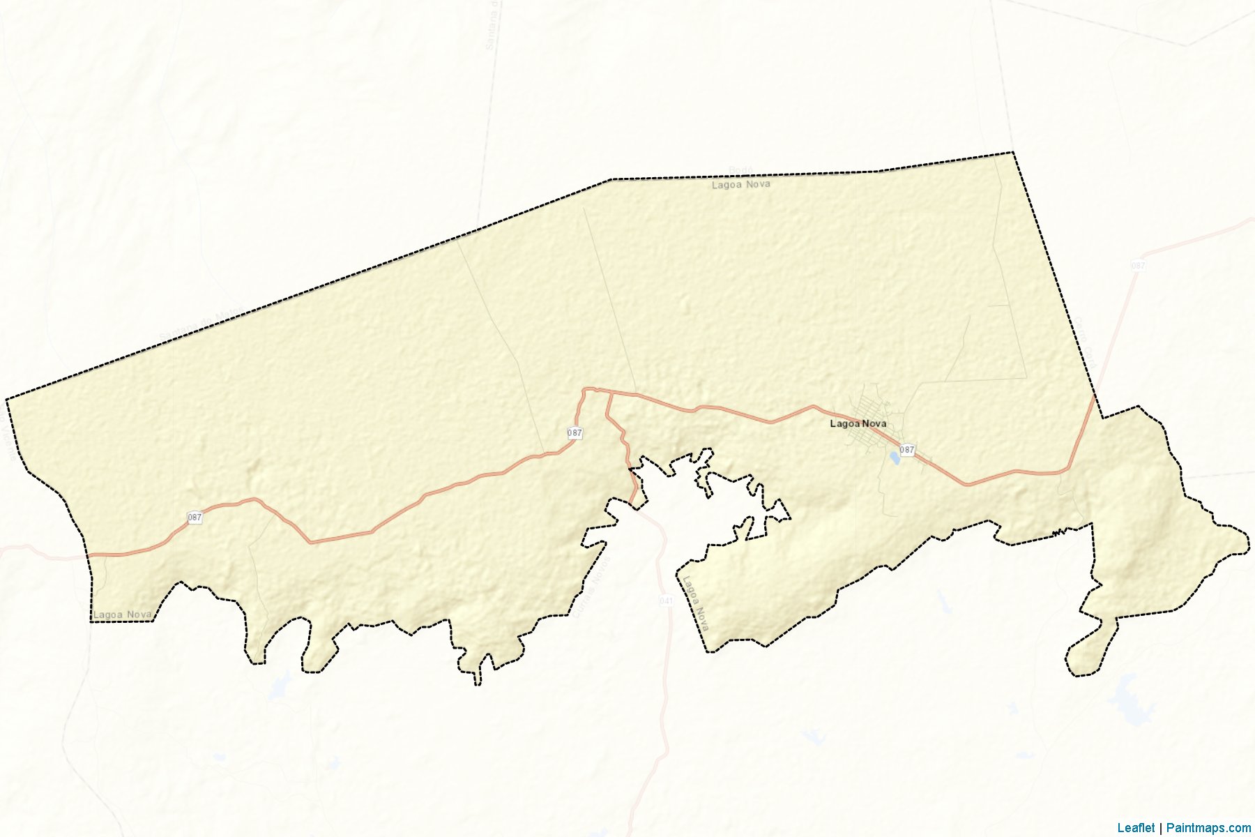 Muestras de recorte de mapas Lagoa Nova (Rio Grande Do Norte)-2