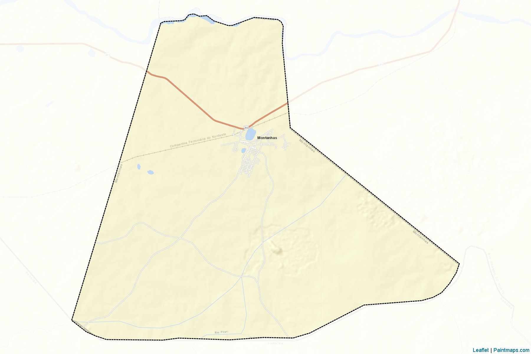 Montanhas (Rio Grande Do Norte) Map Cropping Samples-2