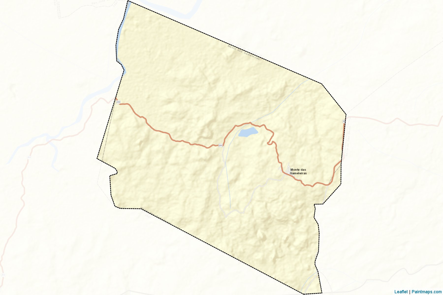 Monte das Gameleiras (Rio Grande Do Norte) Map Cropping Samples-2