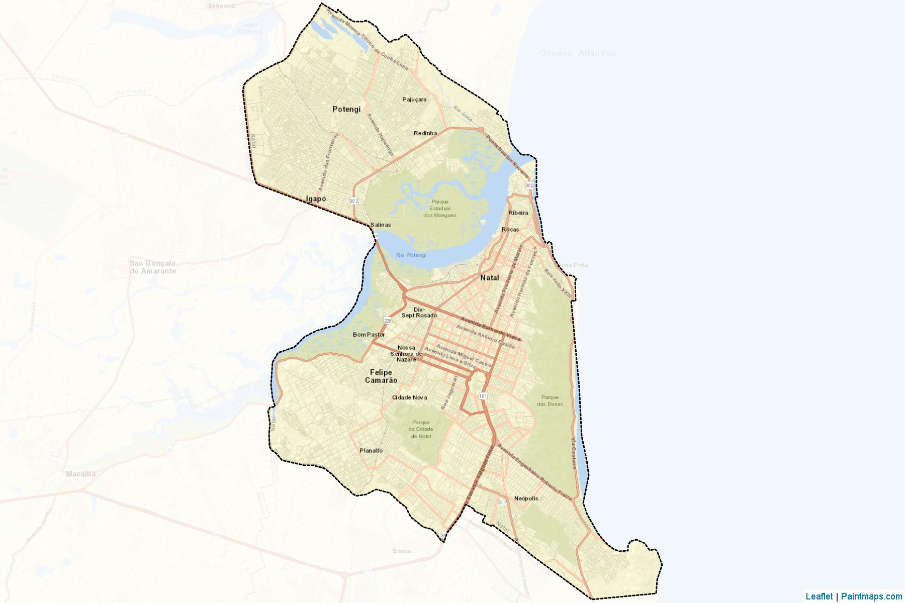 Natal (Rio Grande Do Norte) Map Cropping Samples-2