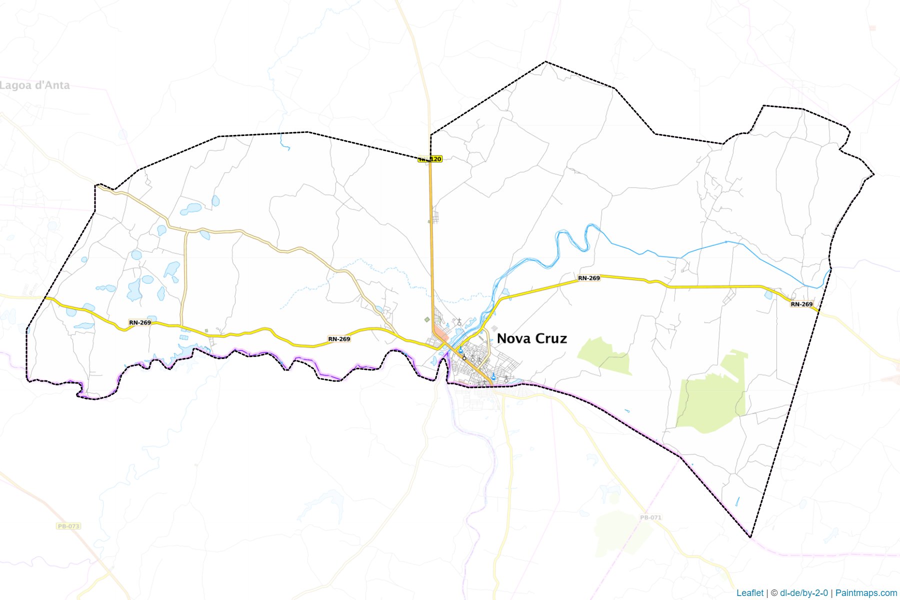 Nova Cruz (Rio Grande Do Norte) Map Cropping Samples-1