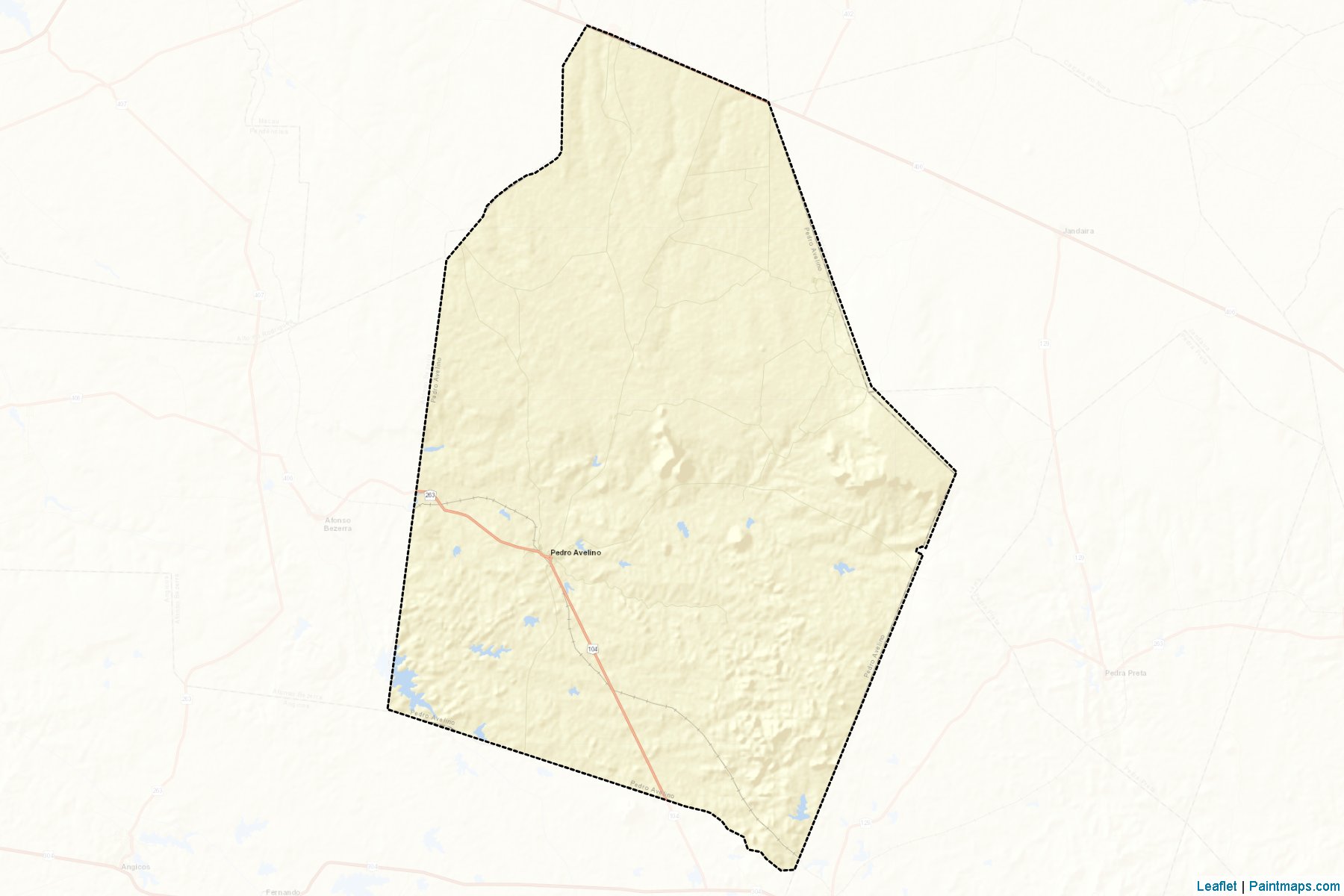 Pedro Avelino (Rio Grande Do Norte) Map Cropping Samples-2