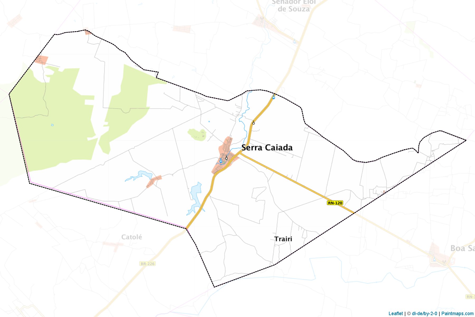 Serra Caiada (Rio Grande Do Norte) Map Cropping Samples-1