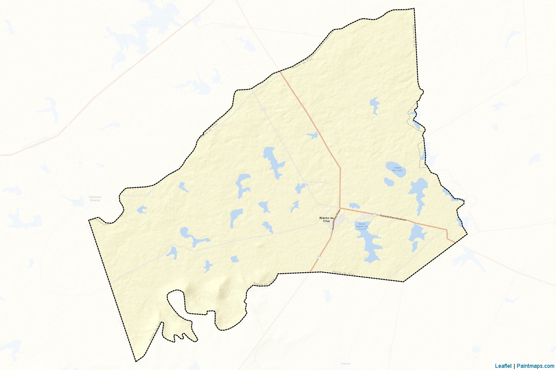 Riacho da Cruz (Rio Grande Do Norte) Map Cropping Samples-2