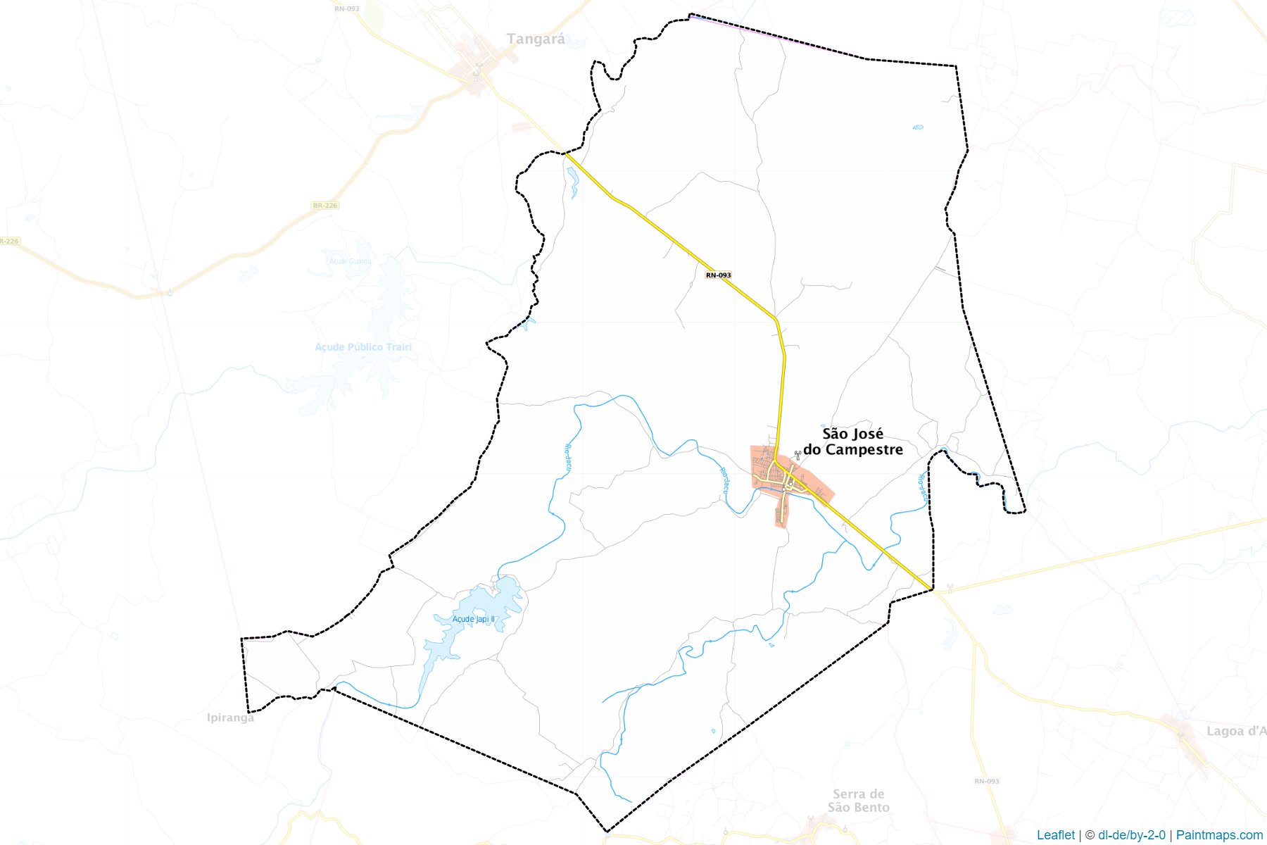 Sao Jose do Campestre (Rio Grande Do Norte) Map Cropping Samples-1